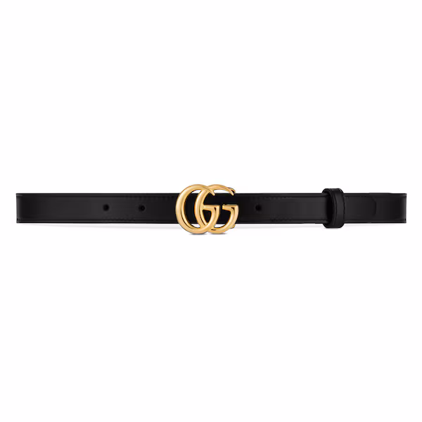 Gg Marmont Thin Leather Belt - Image 1