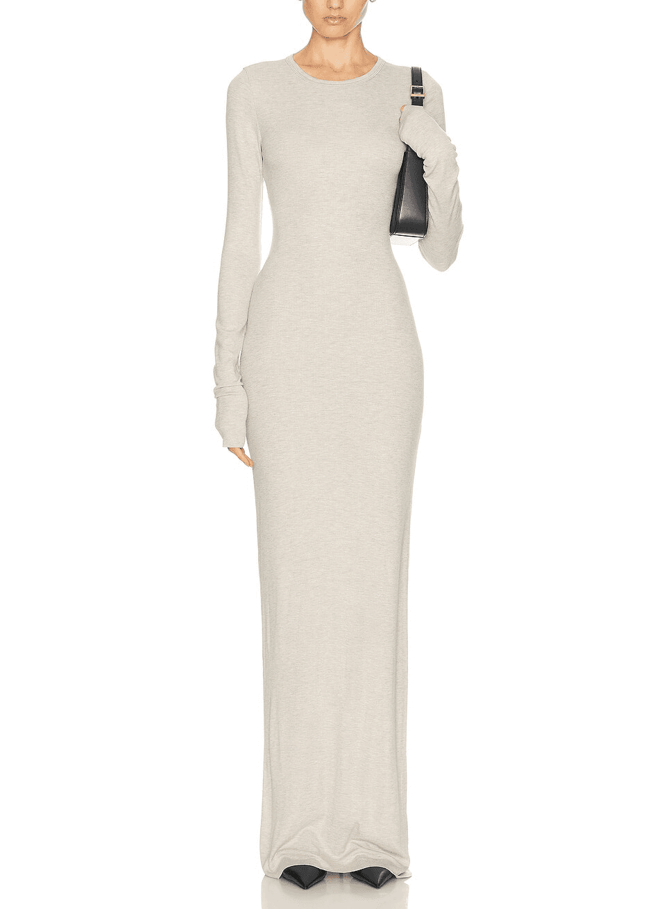 Long Sleeve Crewneck Maxi Dress - Image 1
