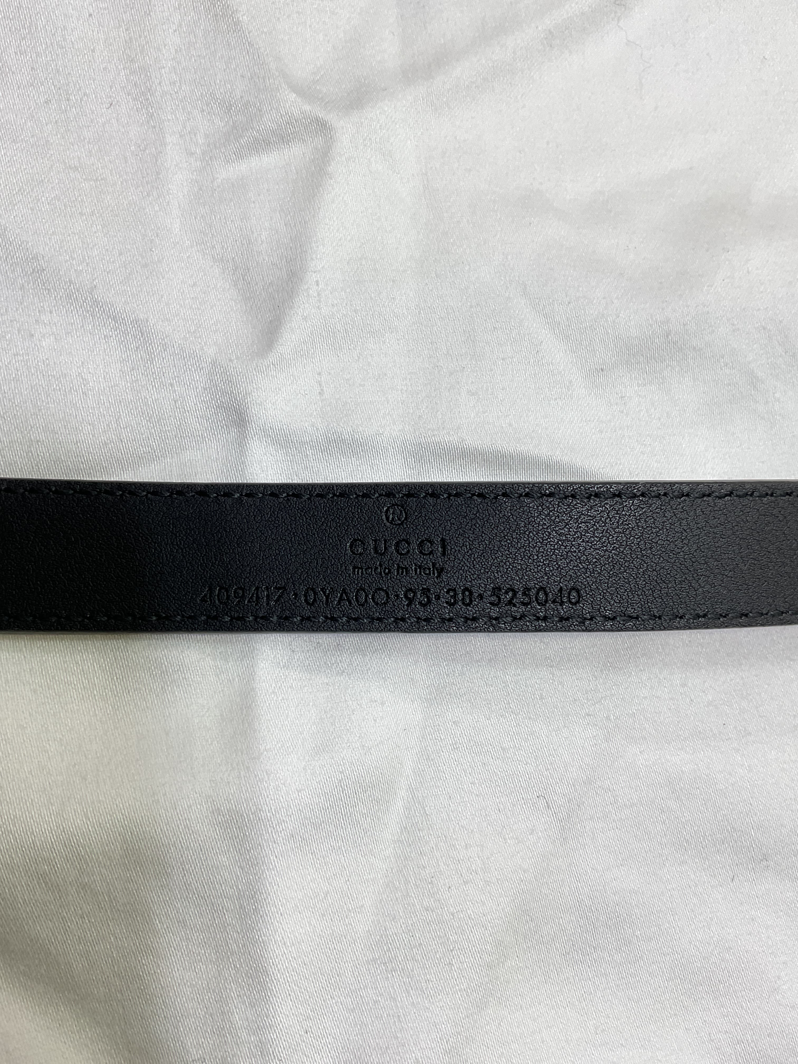Gg Marmont Thin Leather Belt - Image 4
