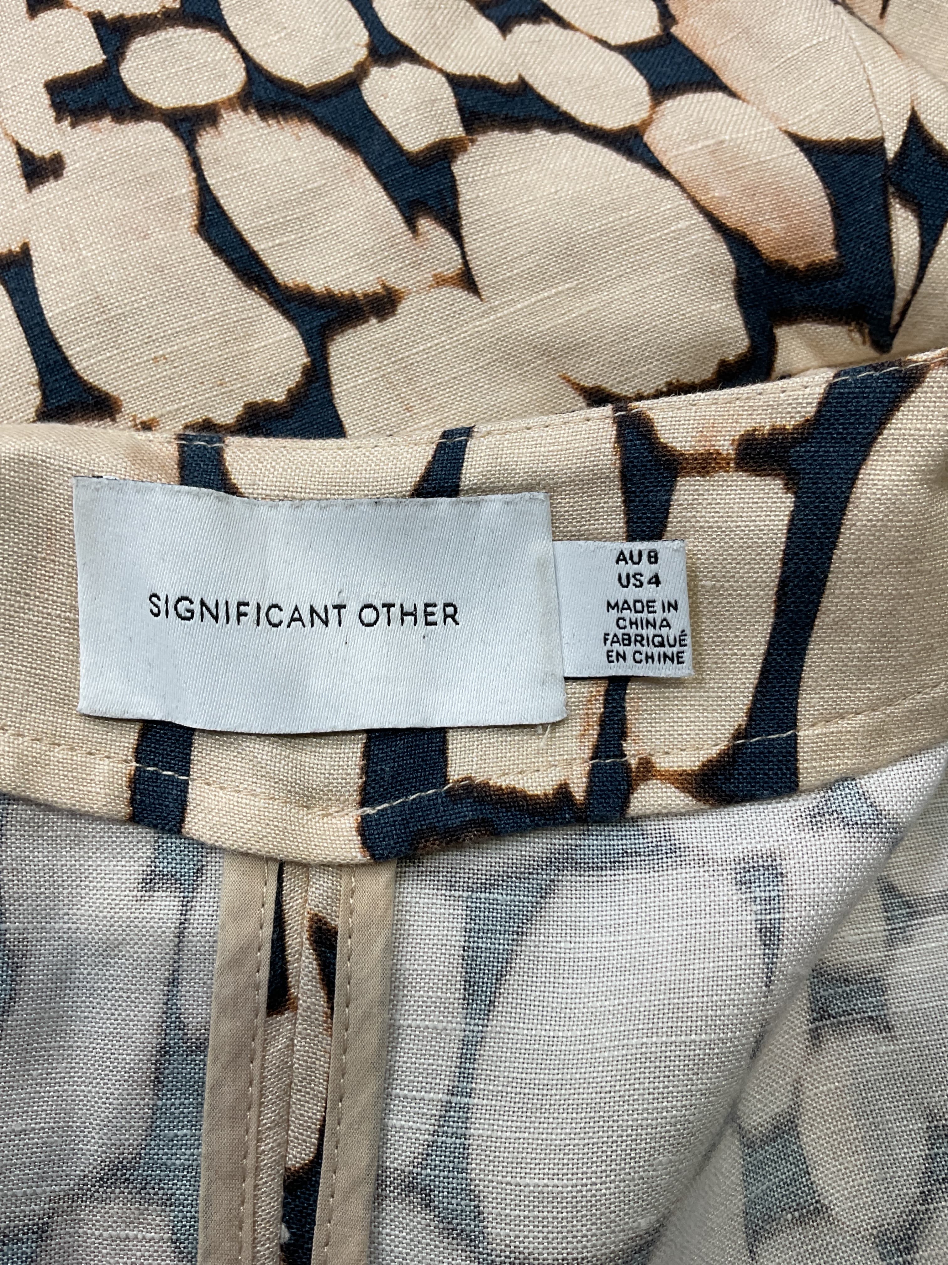Porto Printed Linen-Blend Mini Wrap D... - Image 4