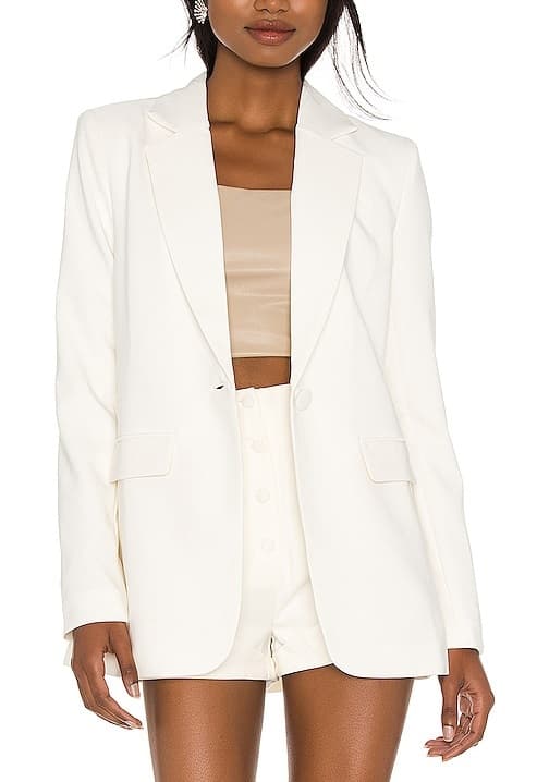 Arielle Blazer In Ivory - Image 1