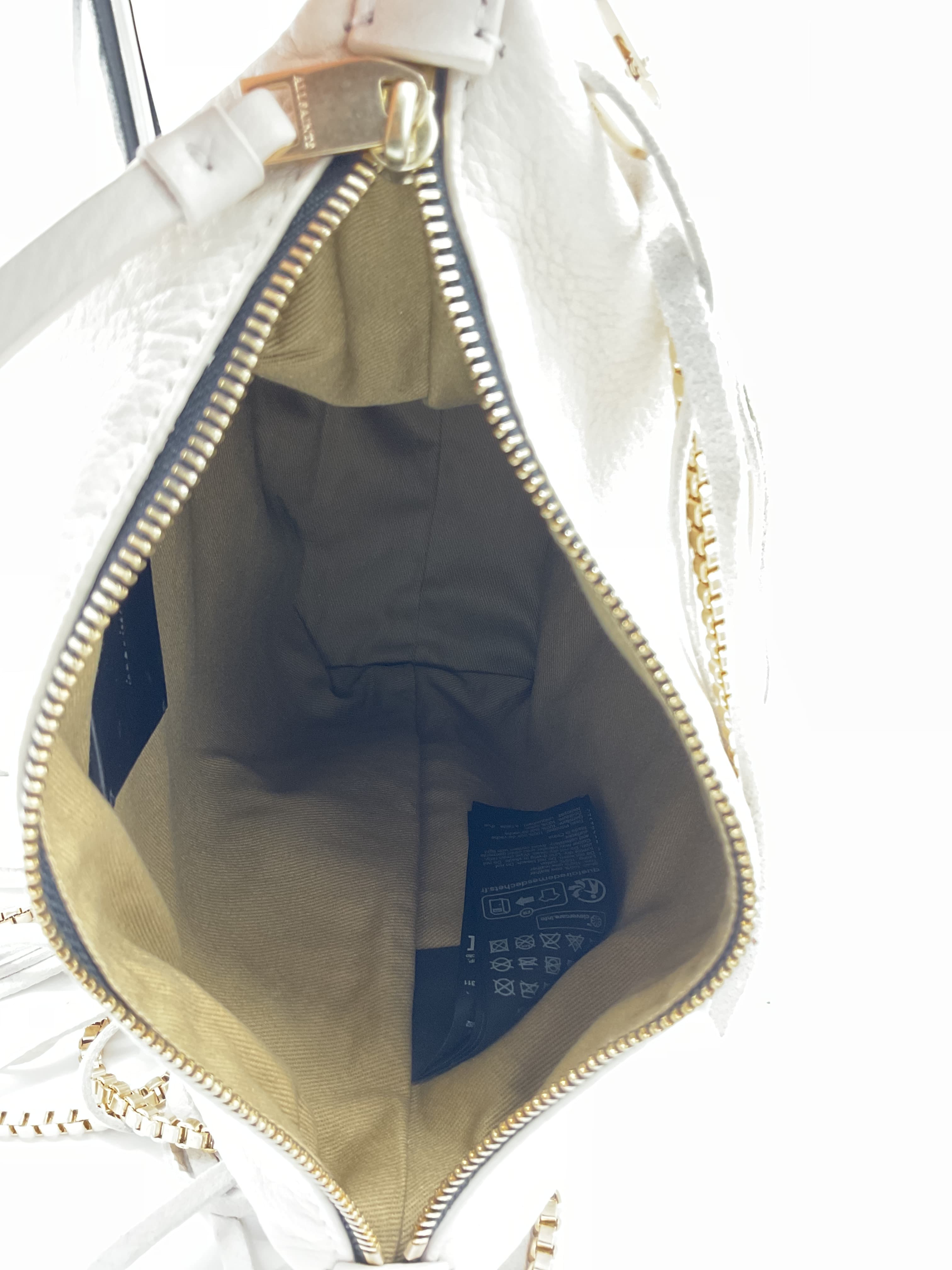 Evaline Fringe Crossbody In White - Image 2