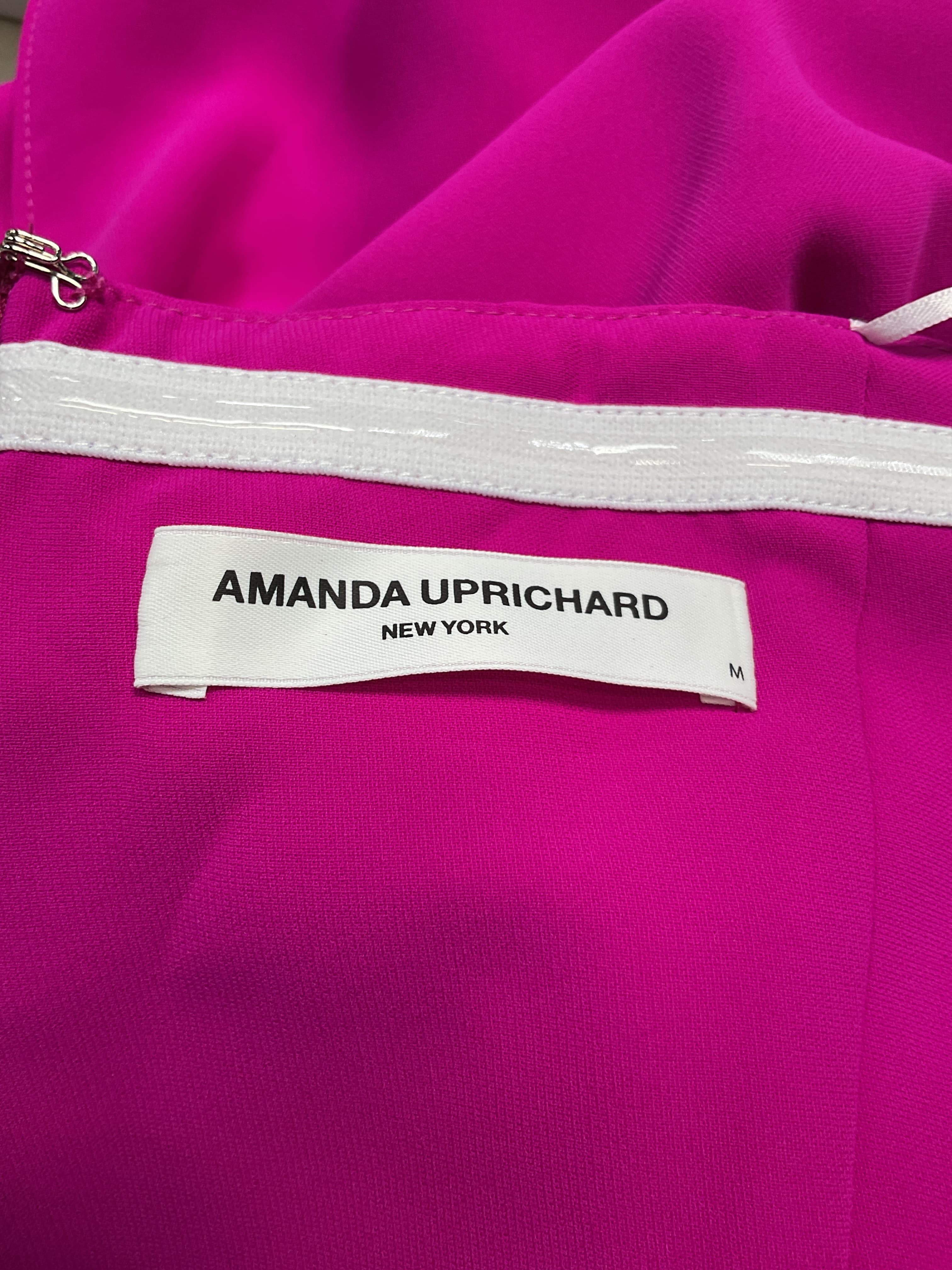 Amanda Uprichard X Revolve Strapless Puzzle Gown In Dark Hot Pink - Image 4