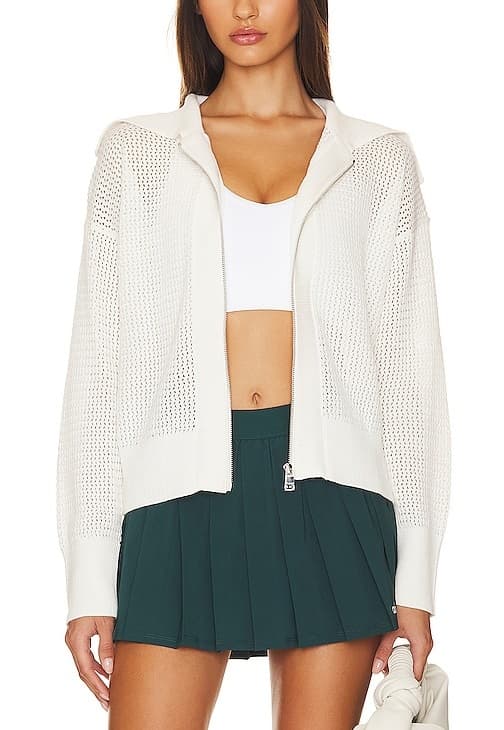 Fairfield Knit Jacket In Snow White - Image 1