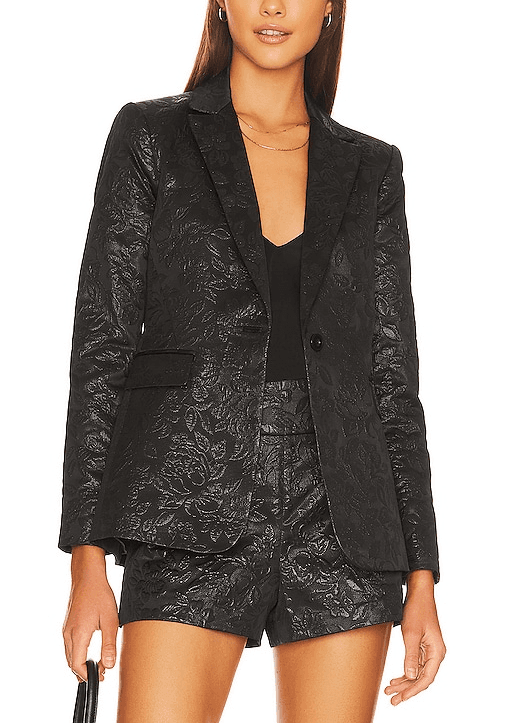 Macey Fitted Balzer In Black - Image 1