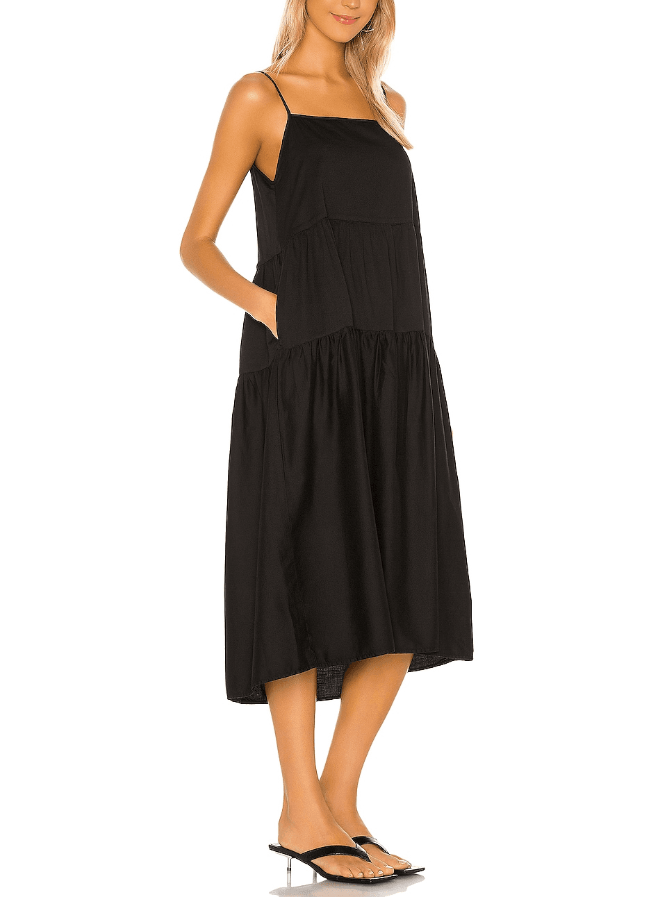 Cotton Tiered Dress - Image 1