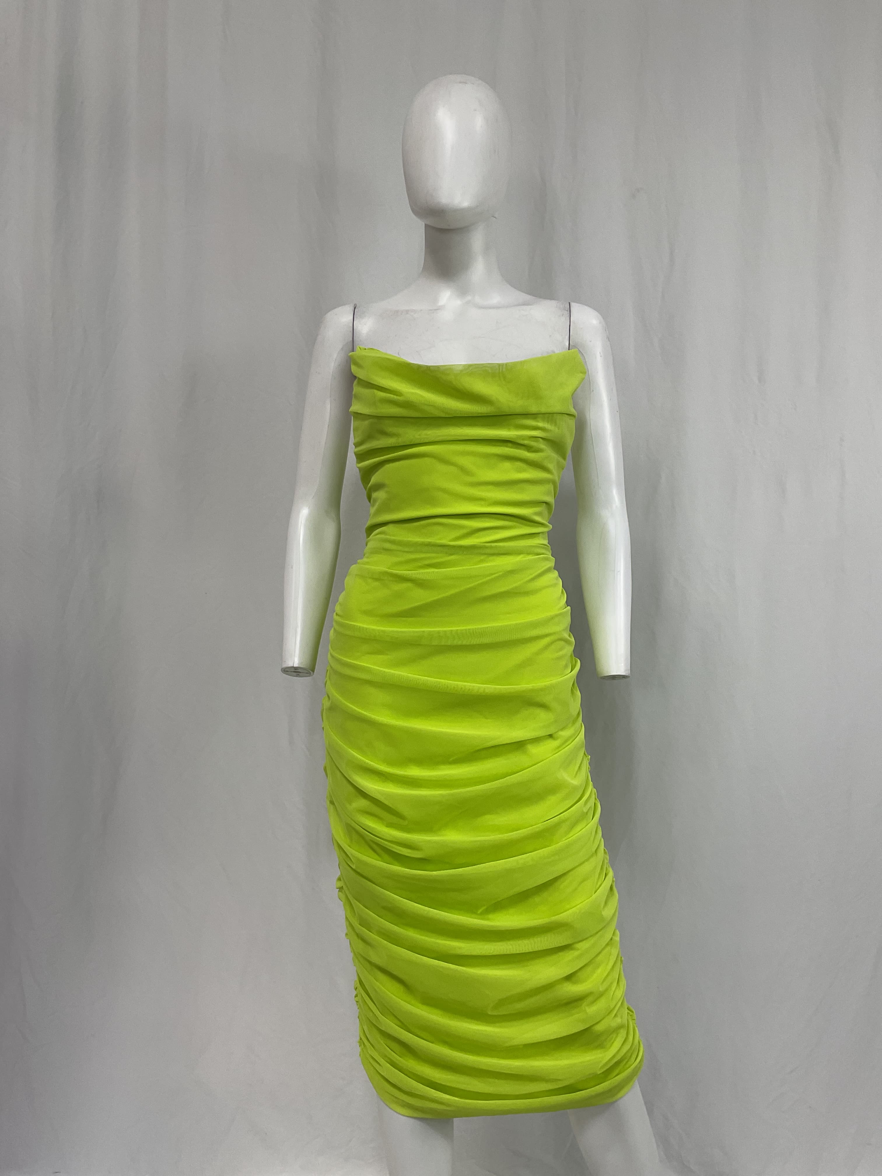 Michael Costello X Revolve India Midi Dress In Lime Green - Image 3