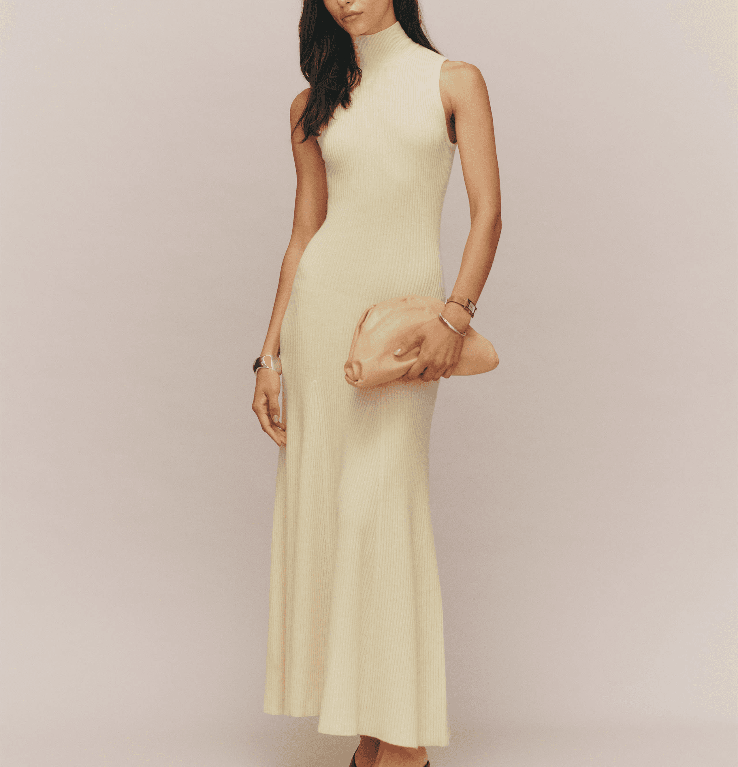 Odelia Cashmere Midi Dress - Image 3