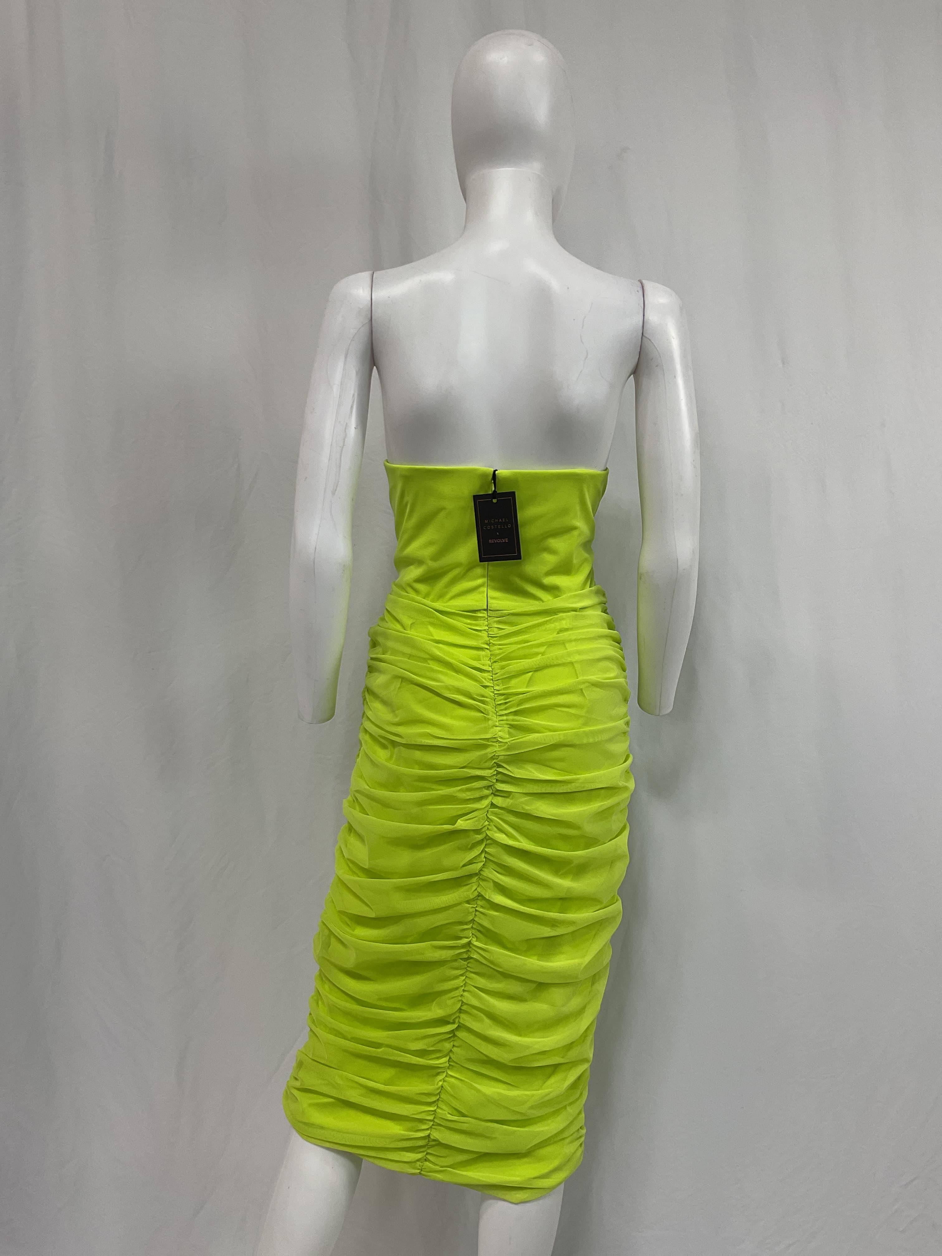 Michael Costello X Revolve India Midi Dress In Lime Green - Image 2