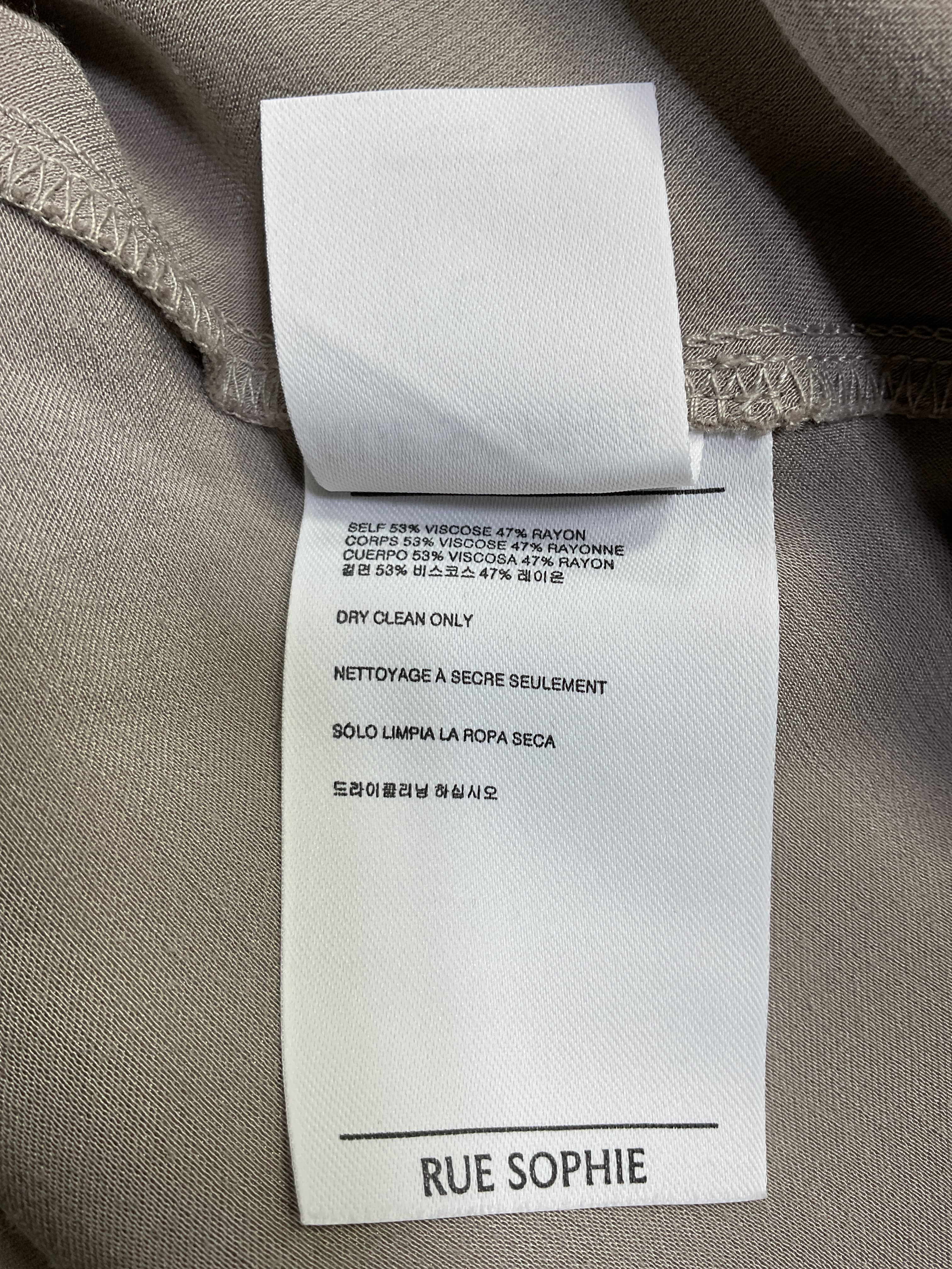 Satin Bell Pant In Grey - Image 3