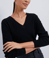 Cashmere V-Neck Sweater - Image 1