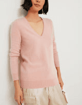 Cashmere V-Neck Sweater - Image 1