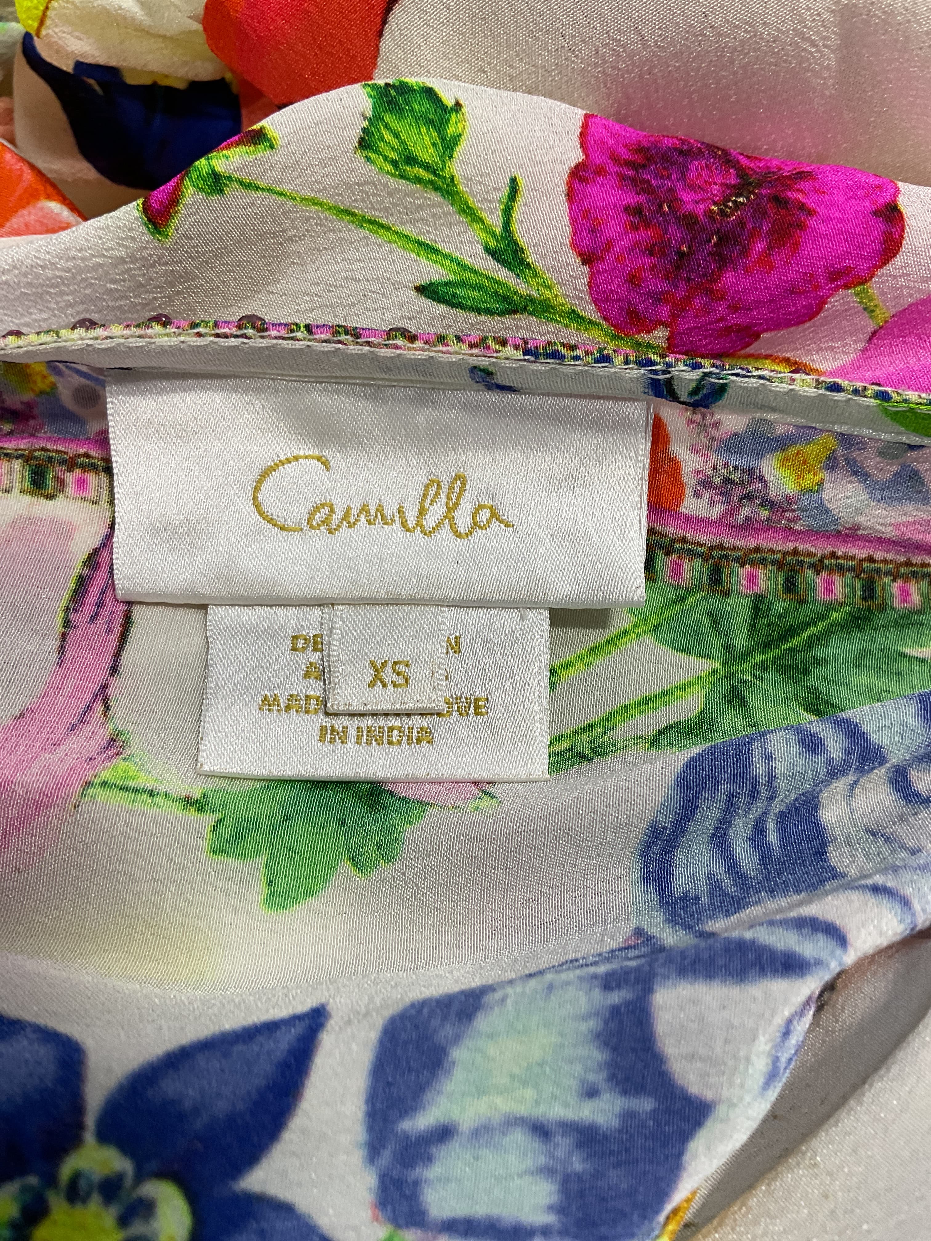 Camilla Floral V-Neck Cover-Up Maxi Dress - Image 3