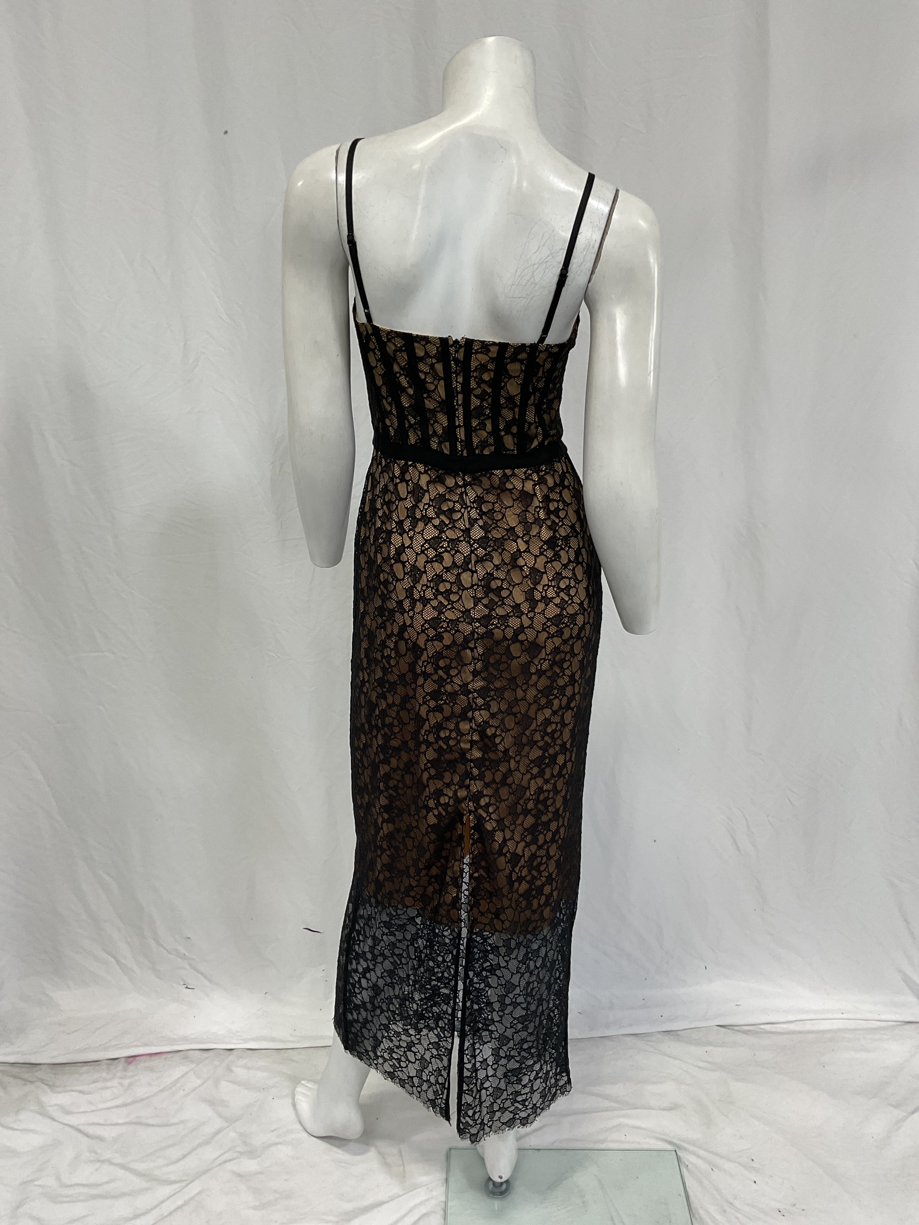Ruth Bustier Midi Dress In Black - Image 3