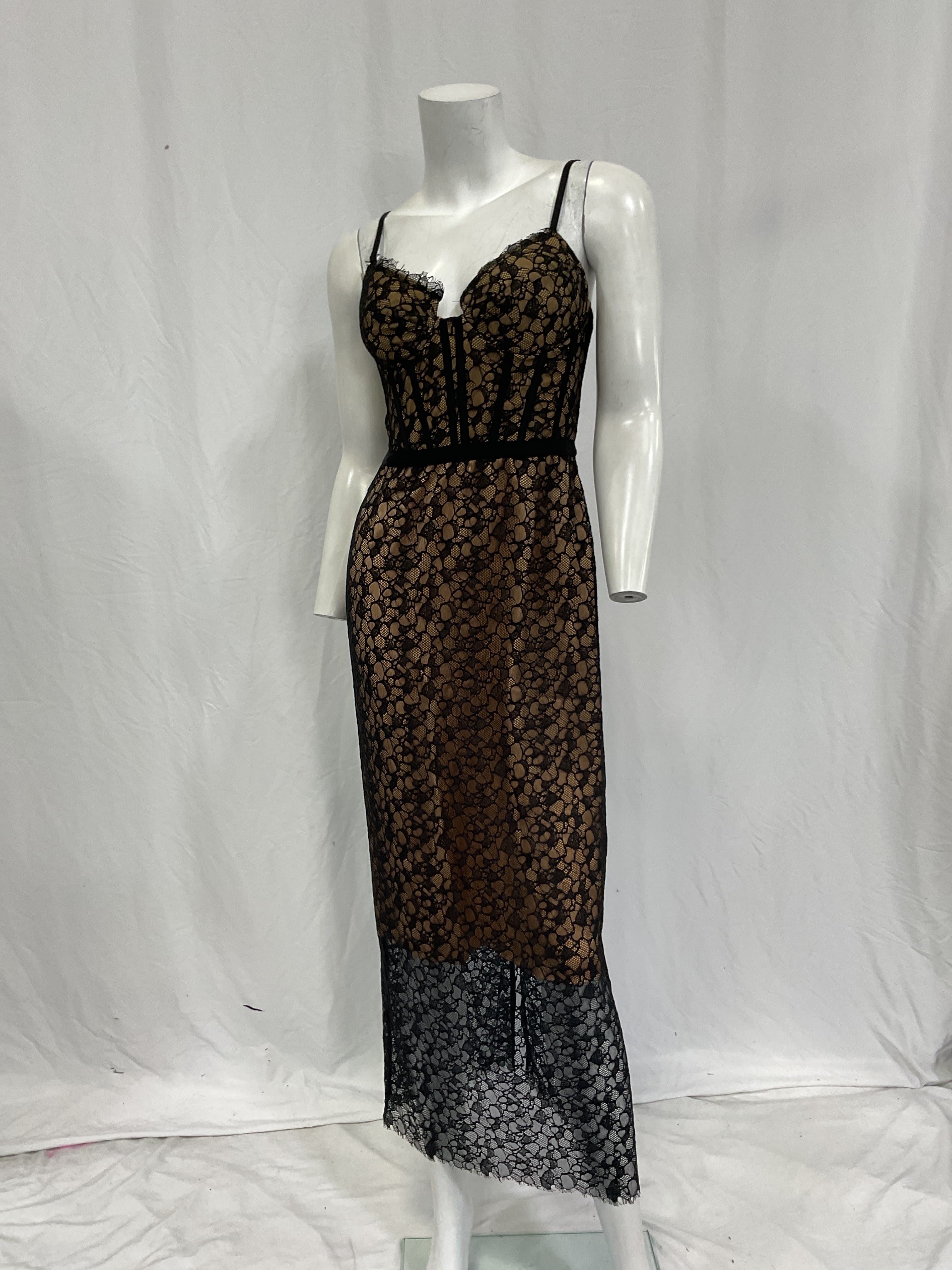 Ruth Bustier Midi Dress In Black - Image 2