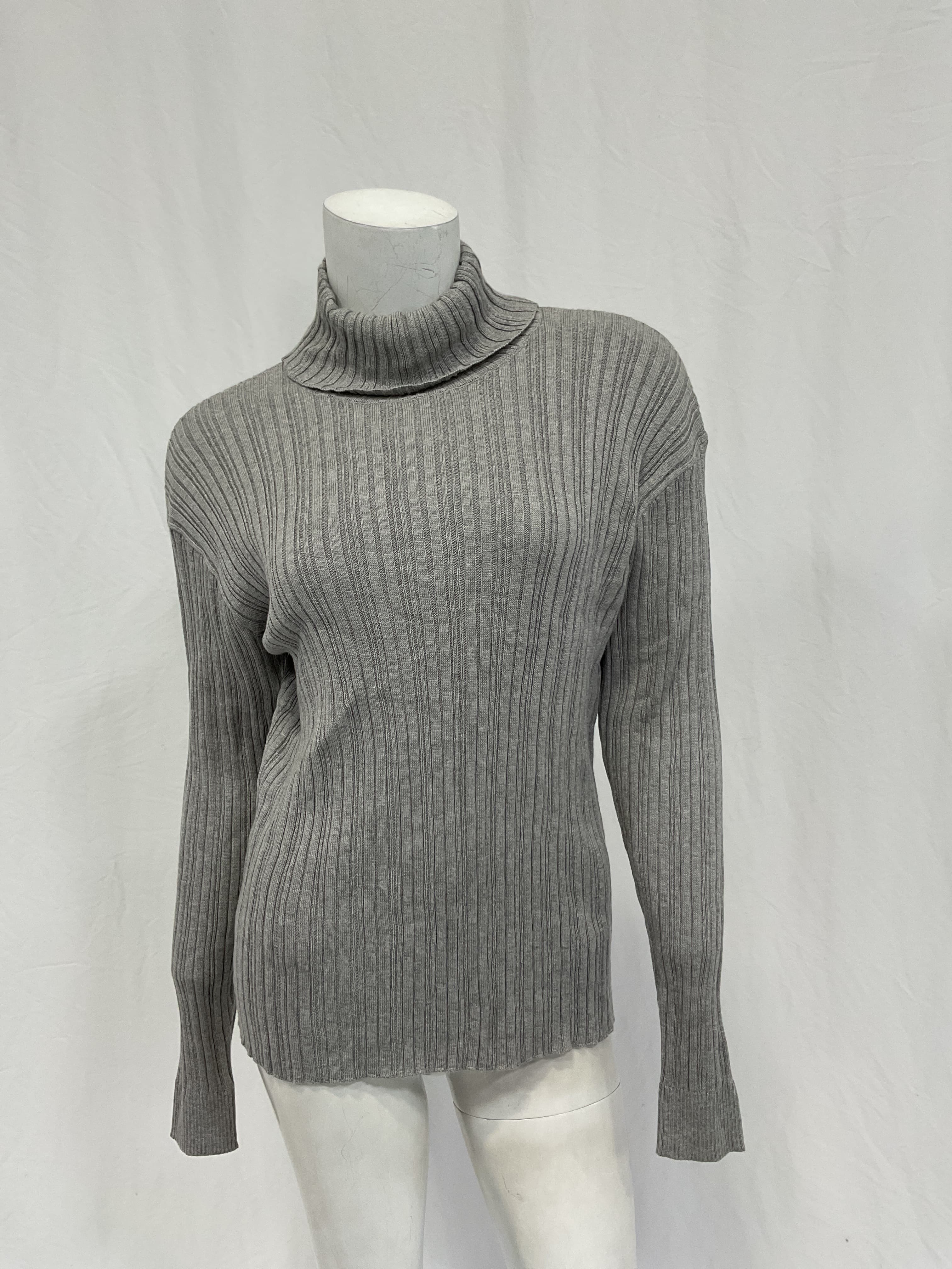 Ribbed Cutout Back Silk Blend Sweater - Image 3