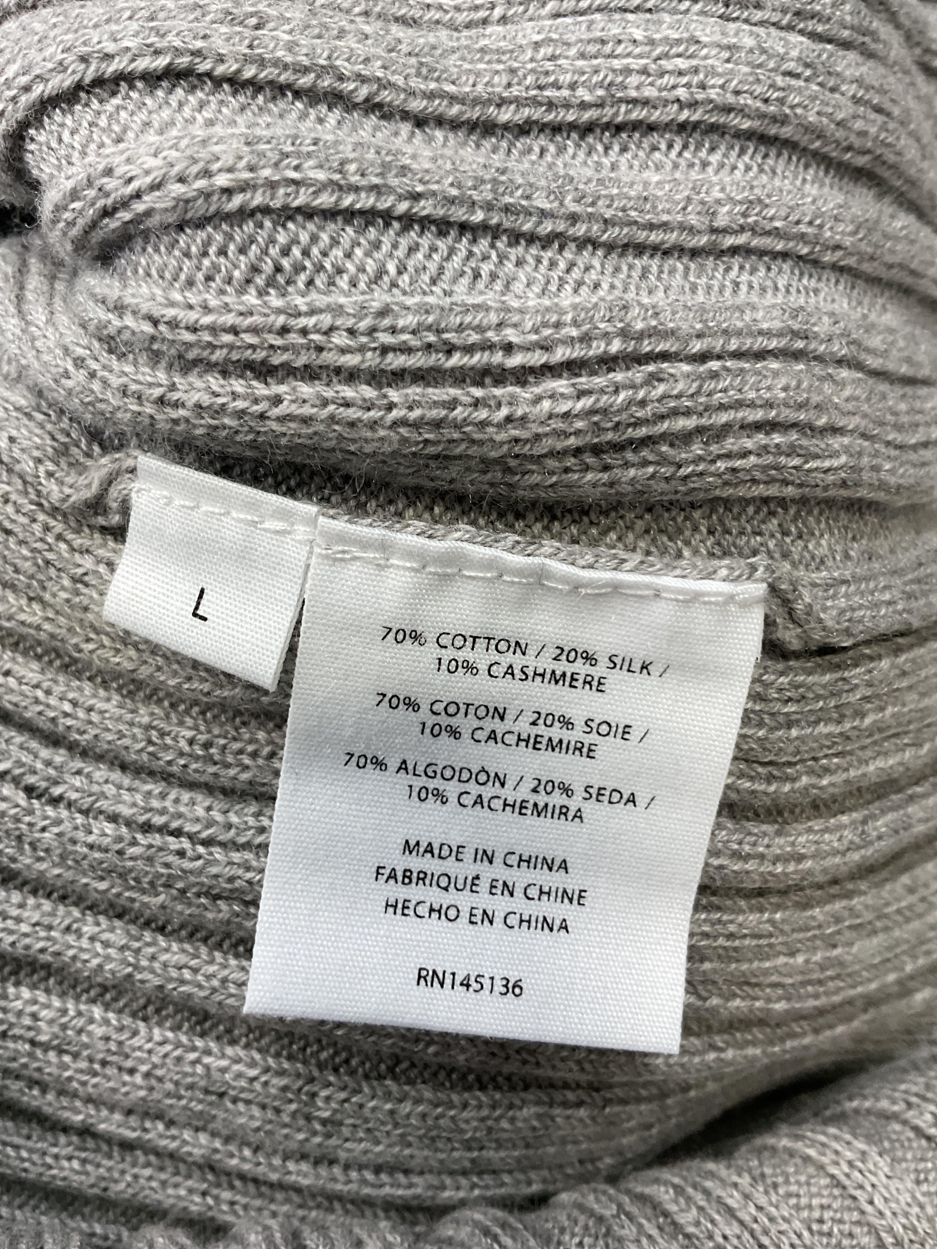 Ribbed Cutout Back Silk Blend Sweater - Image 4
