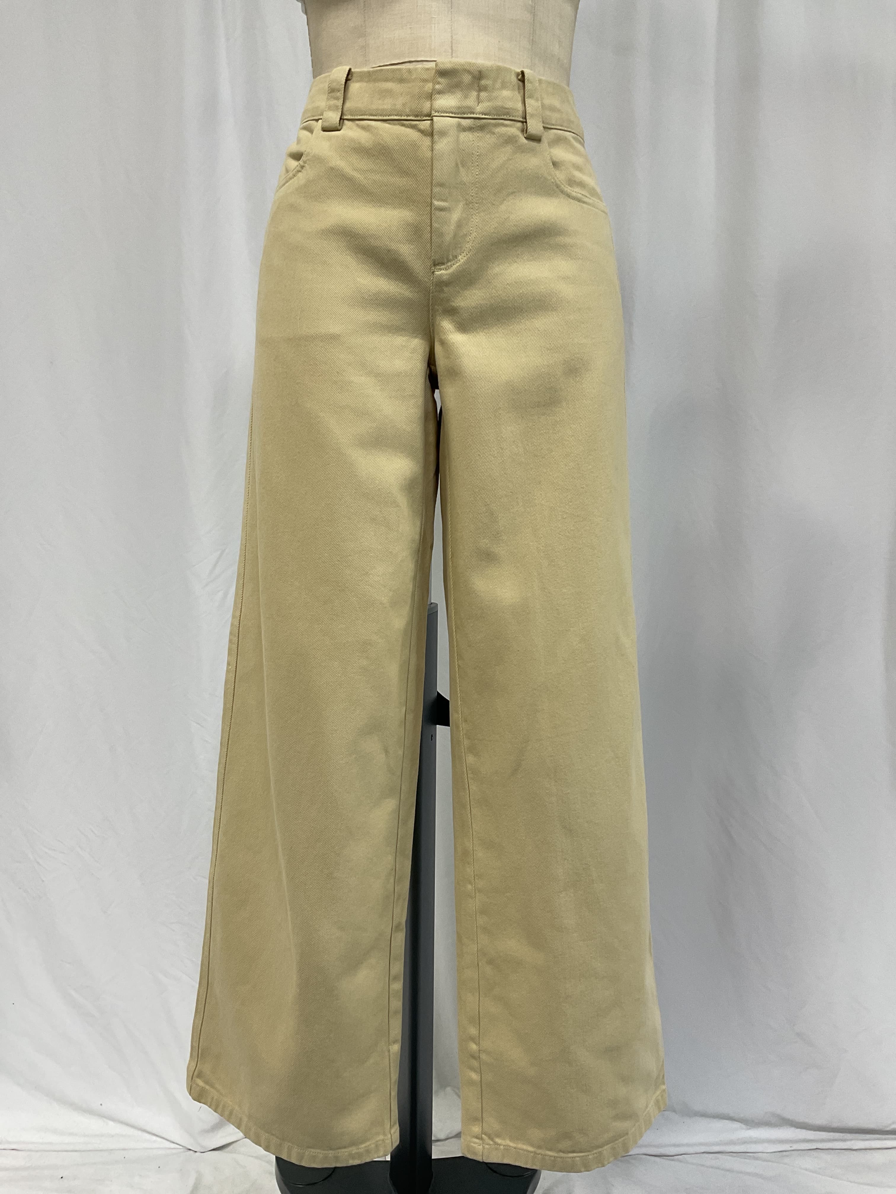 Washed Twill Wide Leg Pants - Image 3