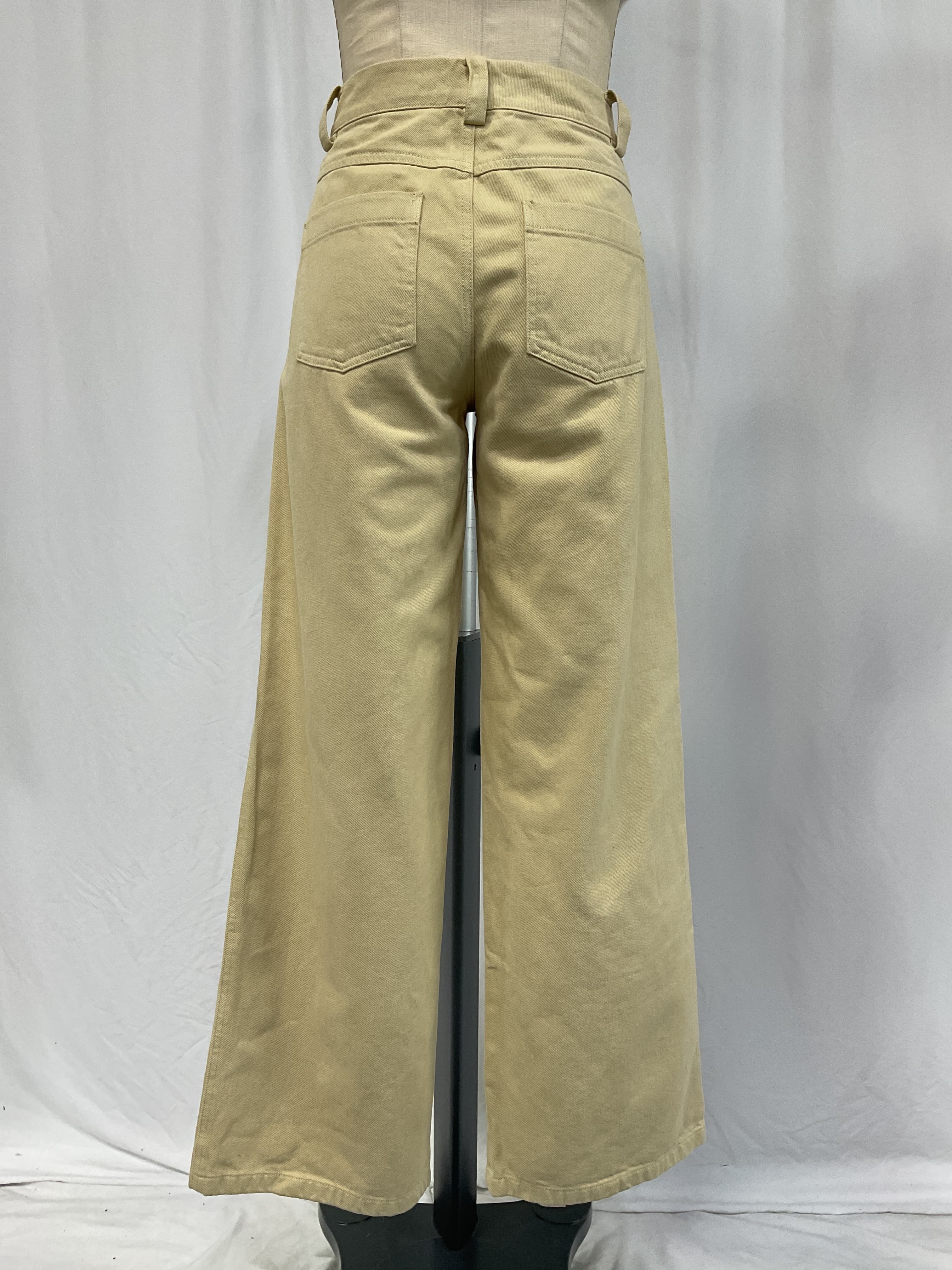 Washed Twill Wide Leg Pants - Image 2