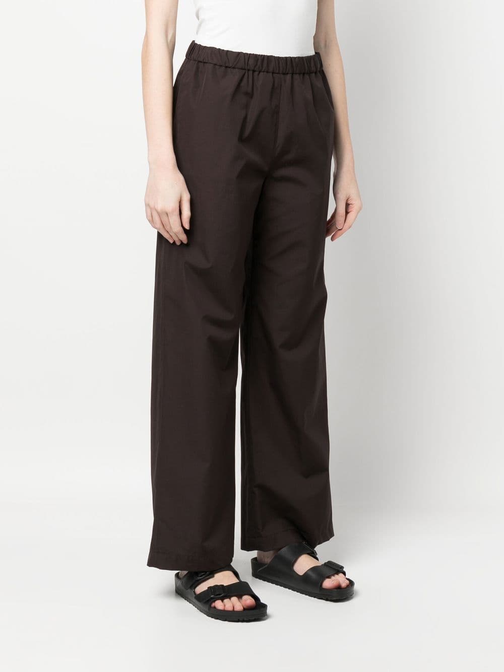 Elastic-Waist Wide-Leg Trousers - Image 1