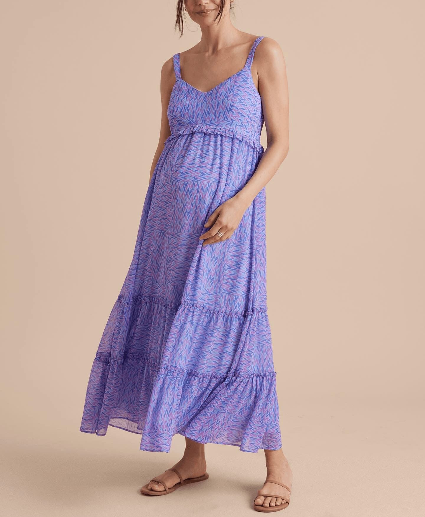 Tiered Ruffle Maxi Dress - Image 1
