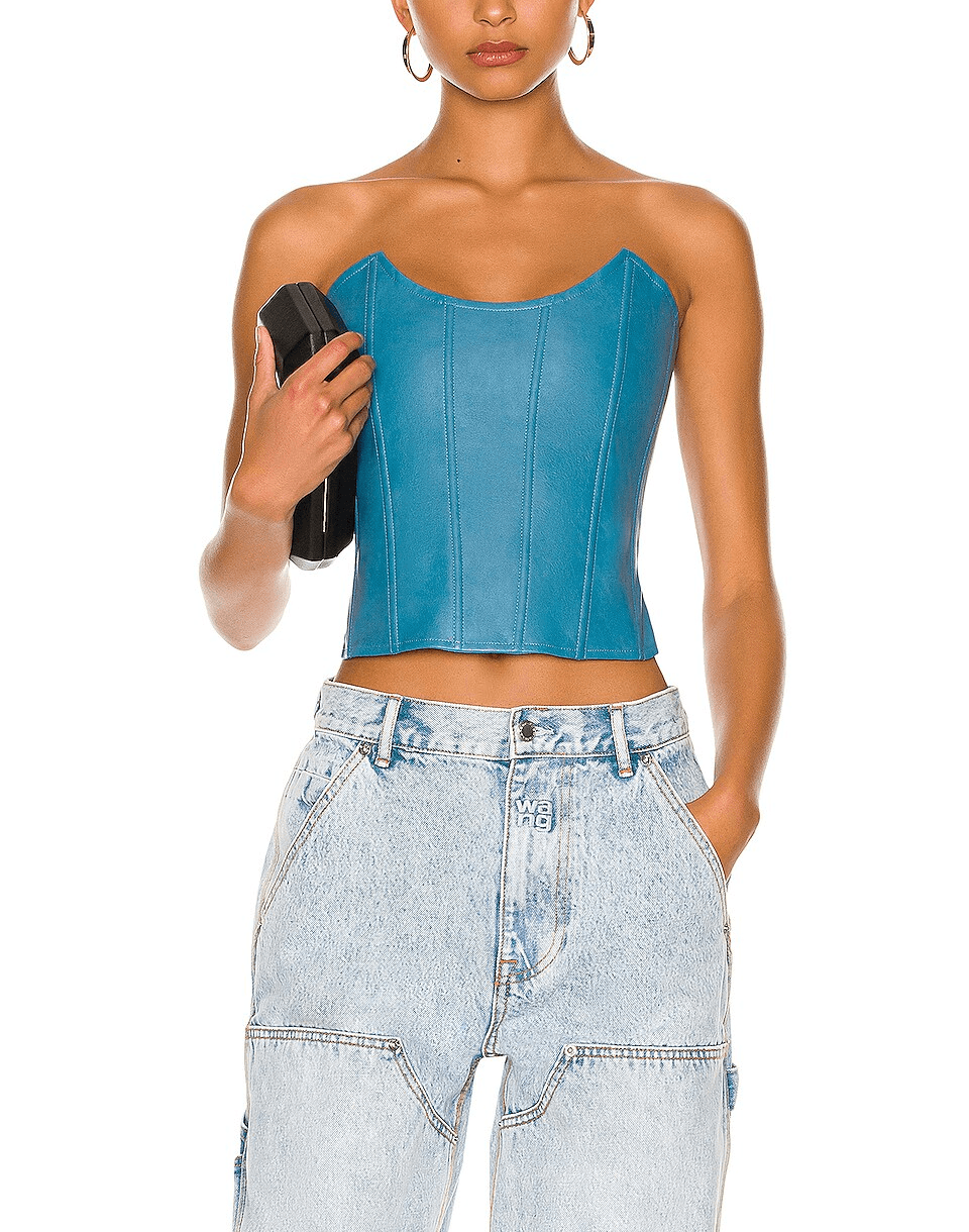 Leia Vegan Leather Corset - Image 1