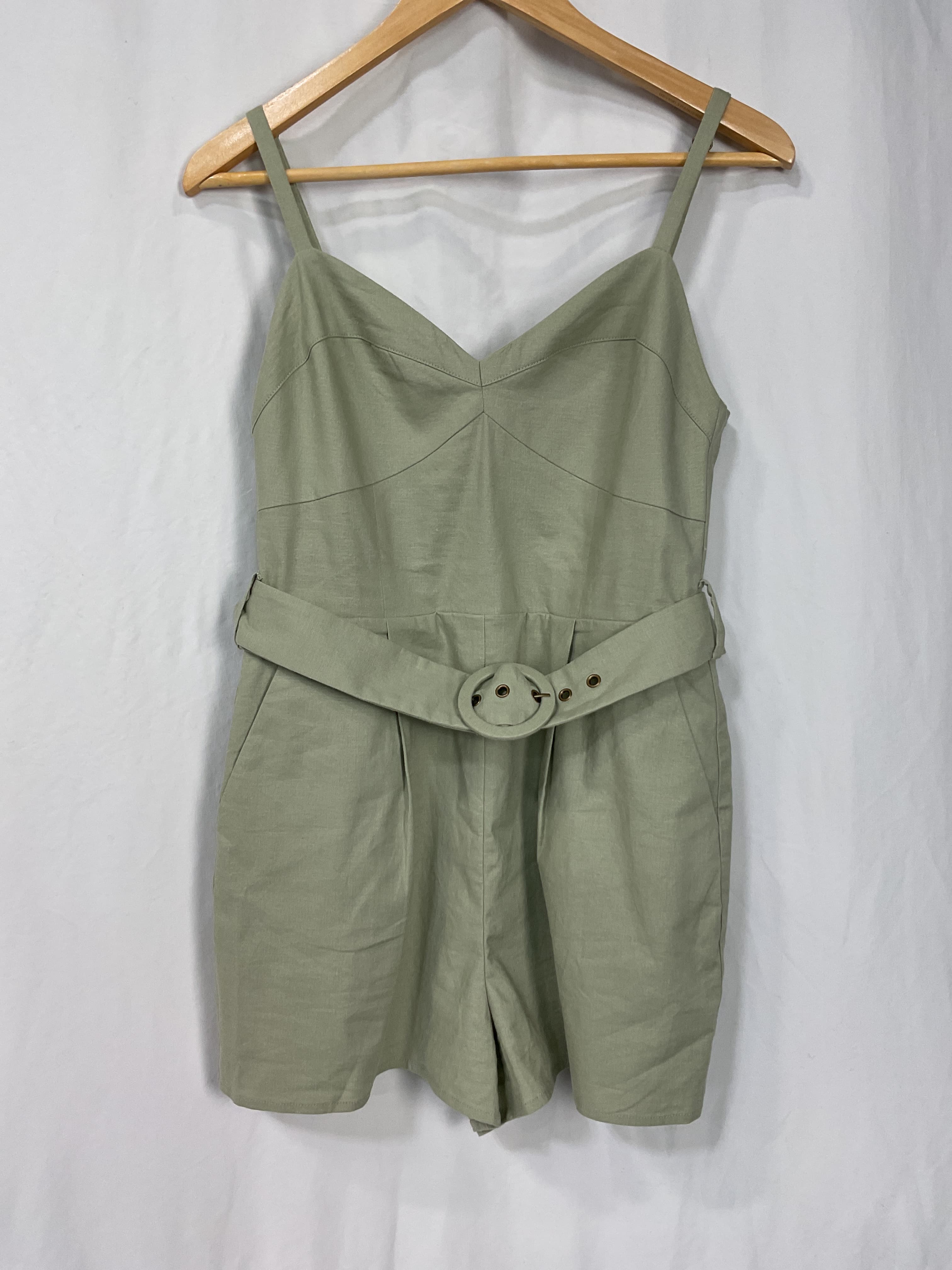 House Of Harlow 1960 X Revolve Nicola Romper In Sage Green - Image 2