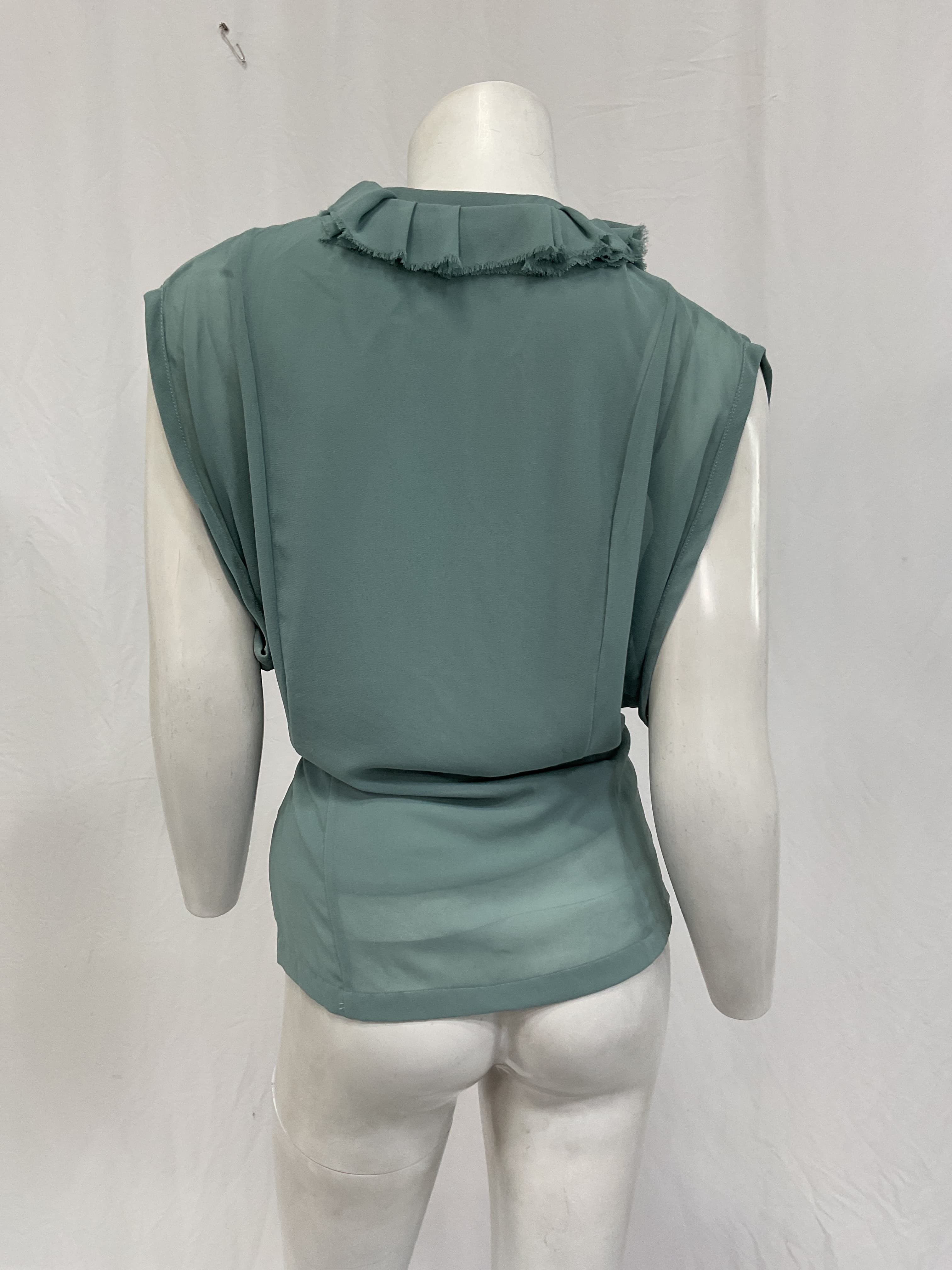 Clematis Ruffle Sleeveless Wrap Top - Image 2
