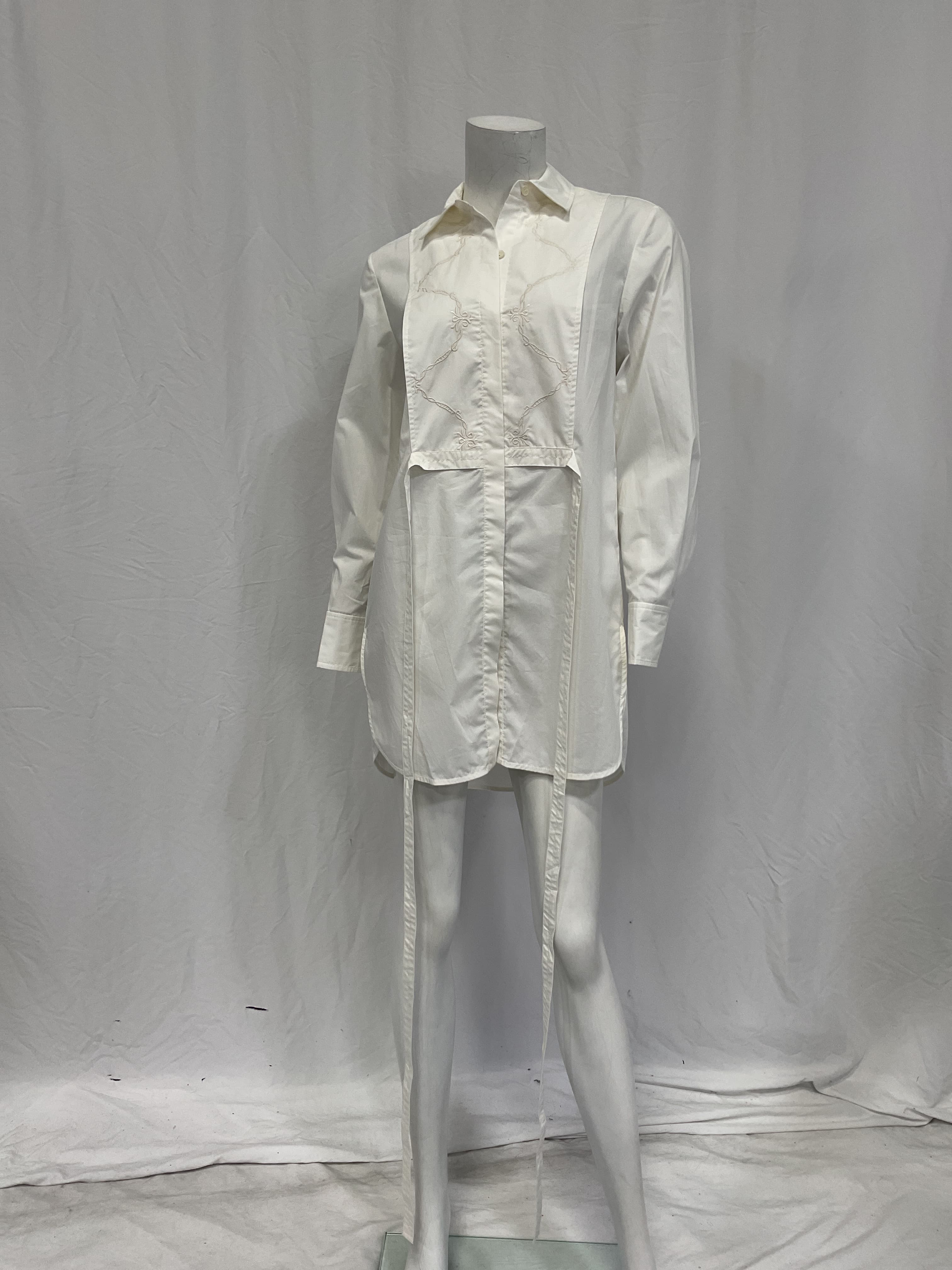Long Sleeve Bib Blouse - Image 4