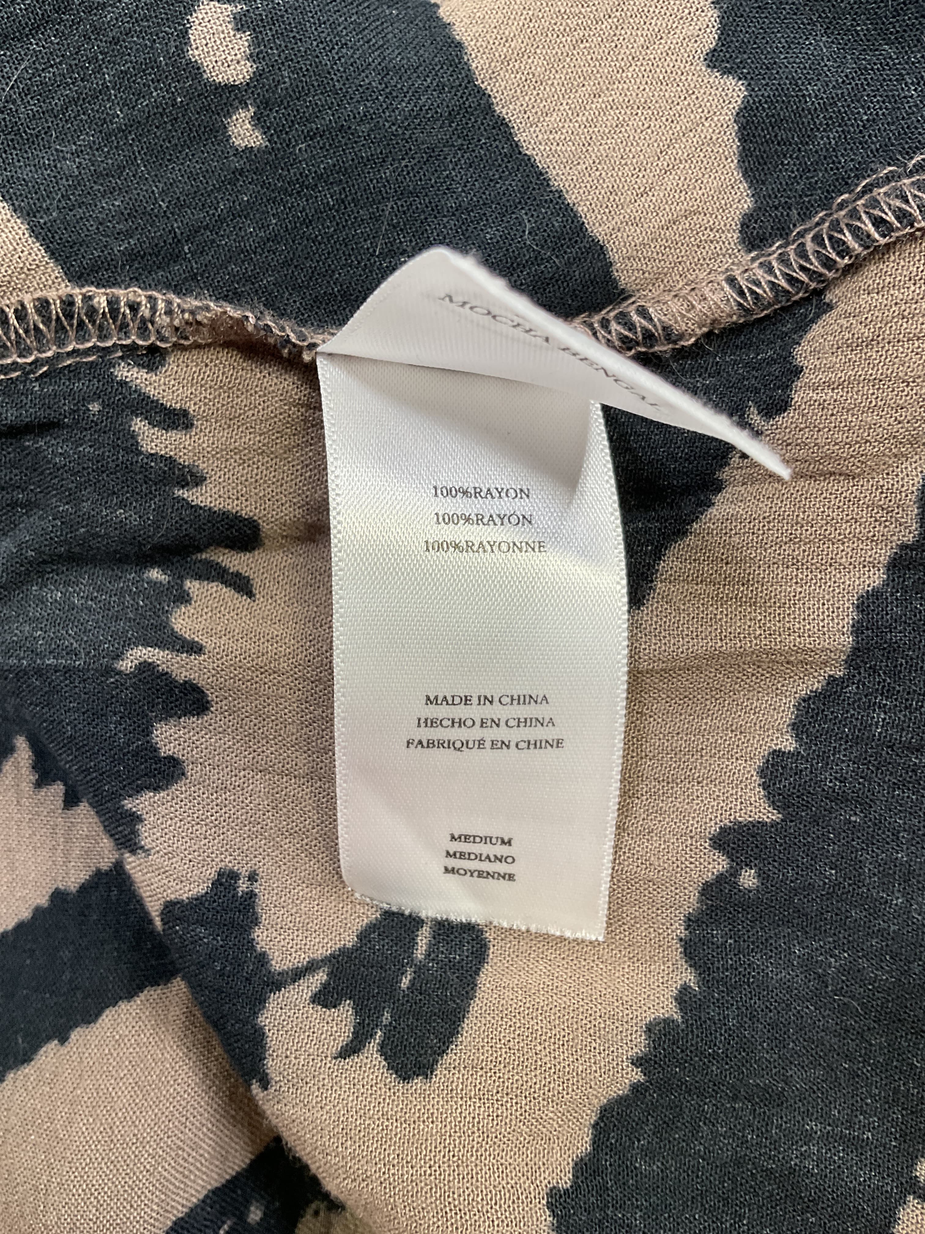 Jasmine Tiger Stripe Smocked Waist Long Sleeve Dress - Image 3