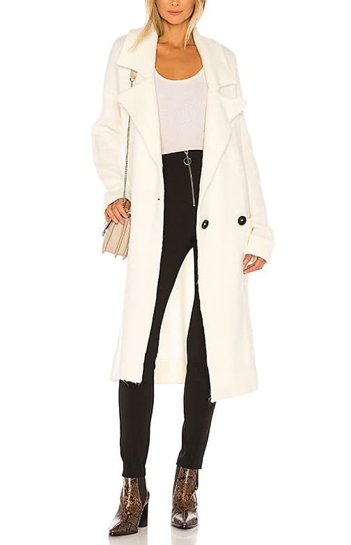 Melrose Sweater Jacket In Cream Knit - Image 1