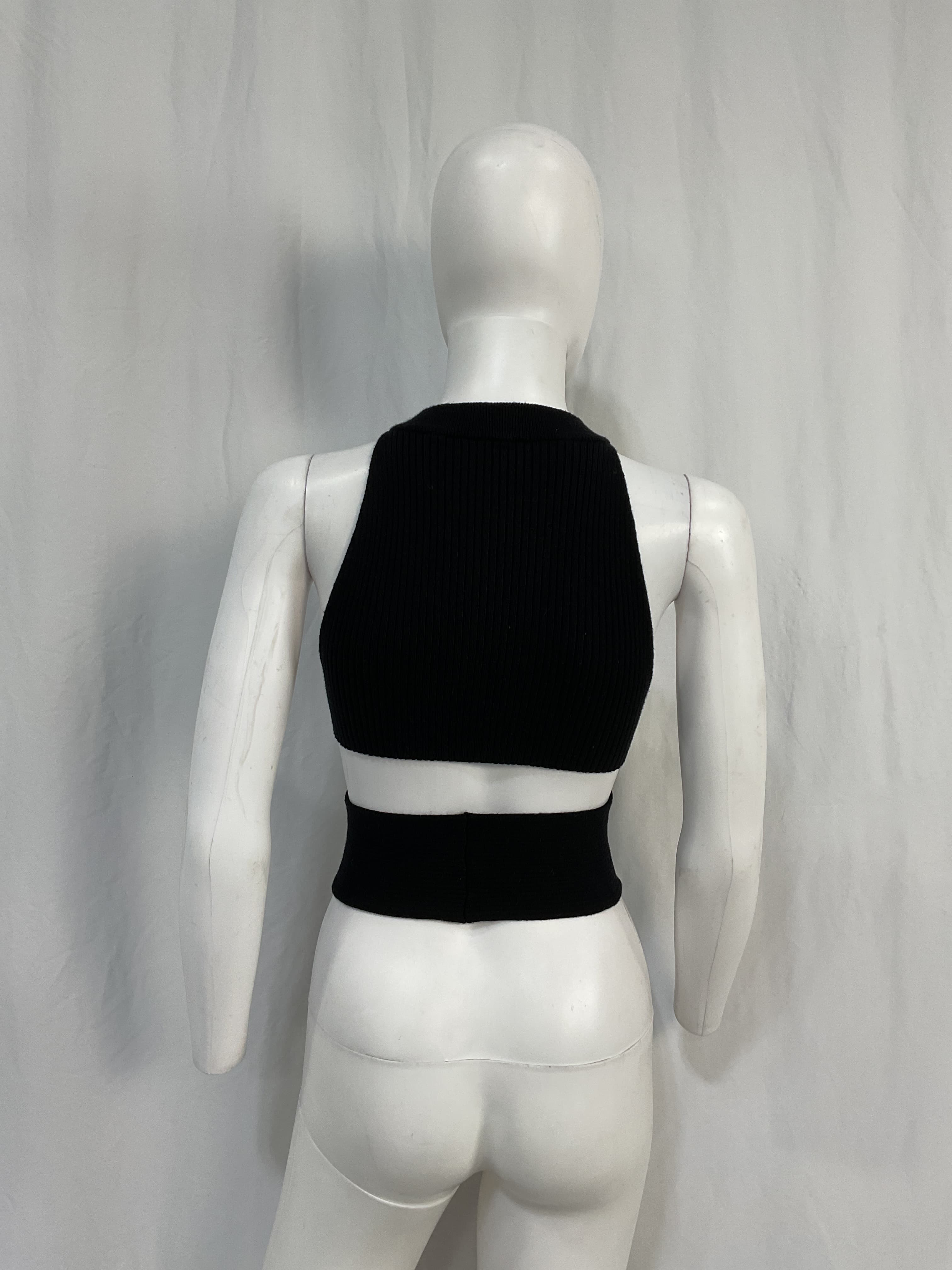 Macadamia Crossover Top In Black - Image 2