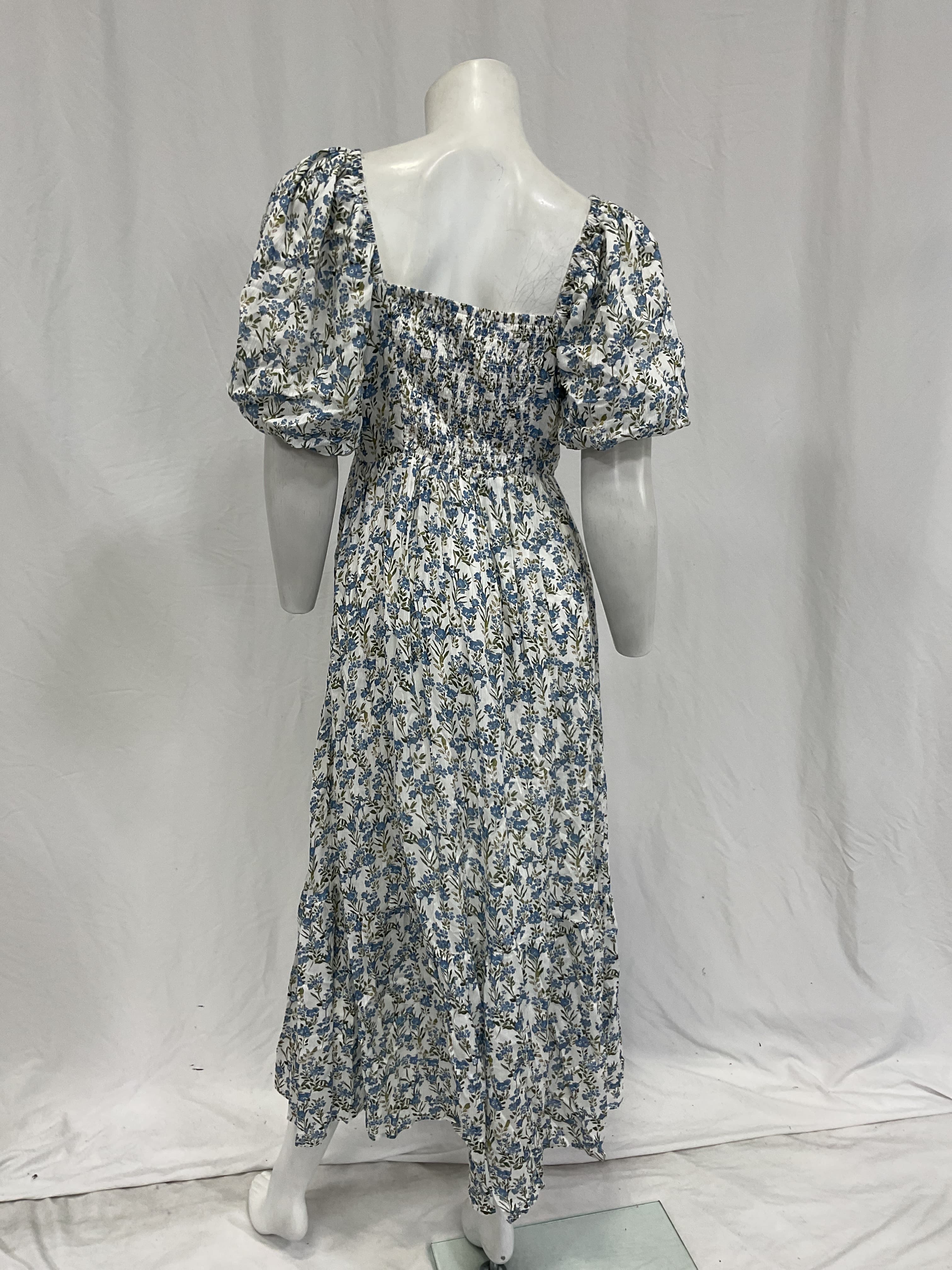 Juniper Midi Dress In Blue Floral - Image 2