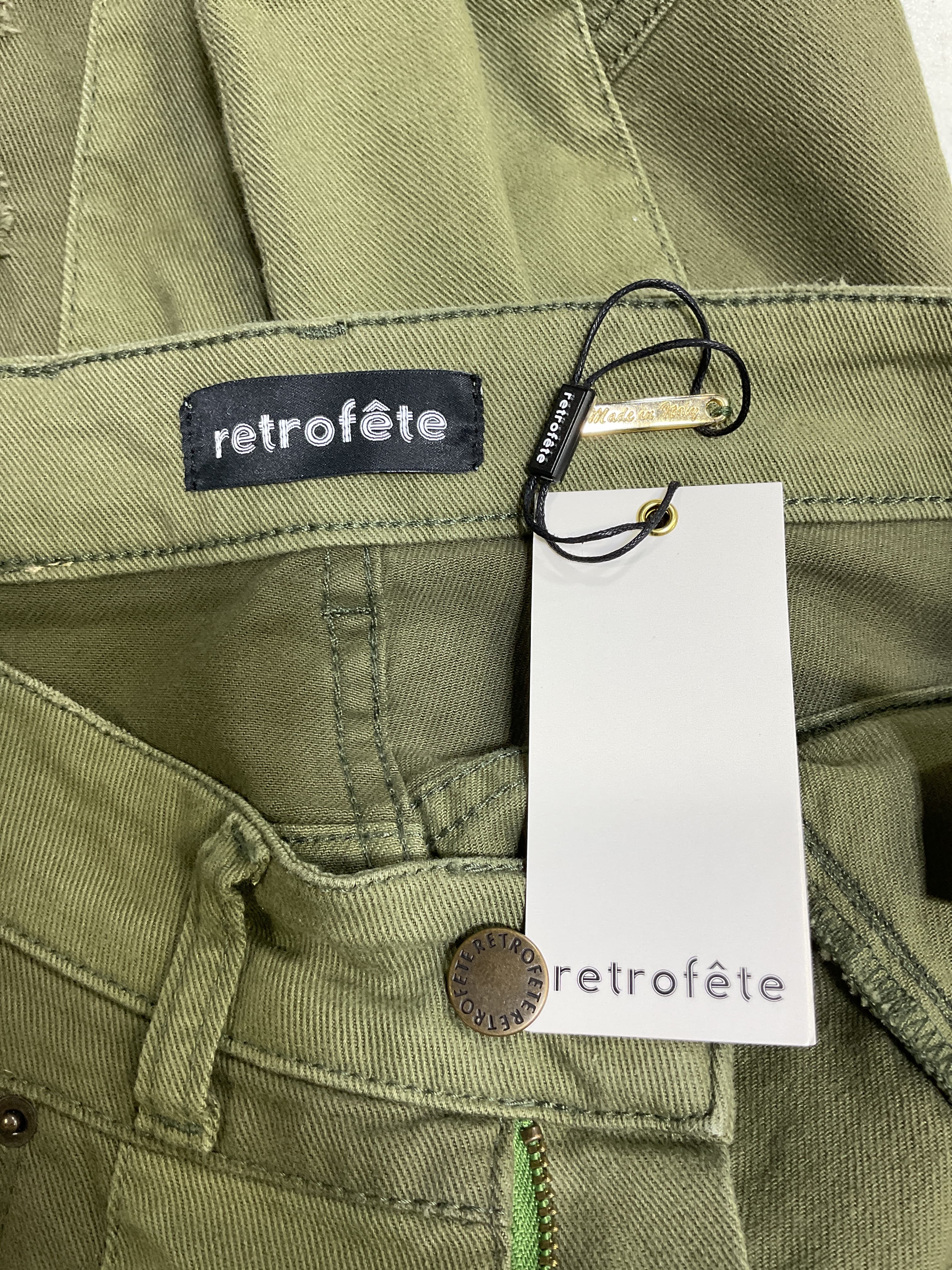 Taryn Pant In Olive Mix - Image 4