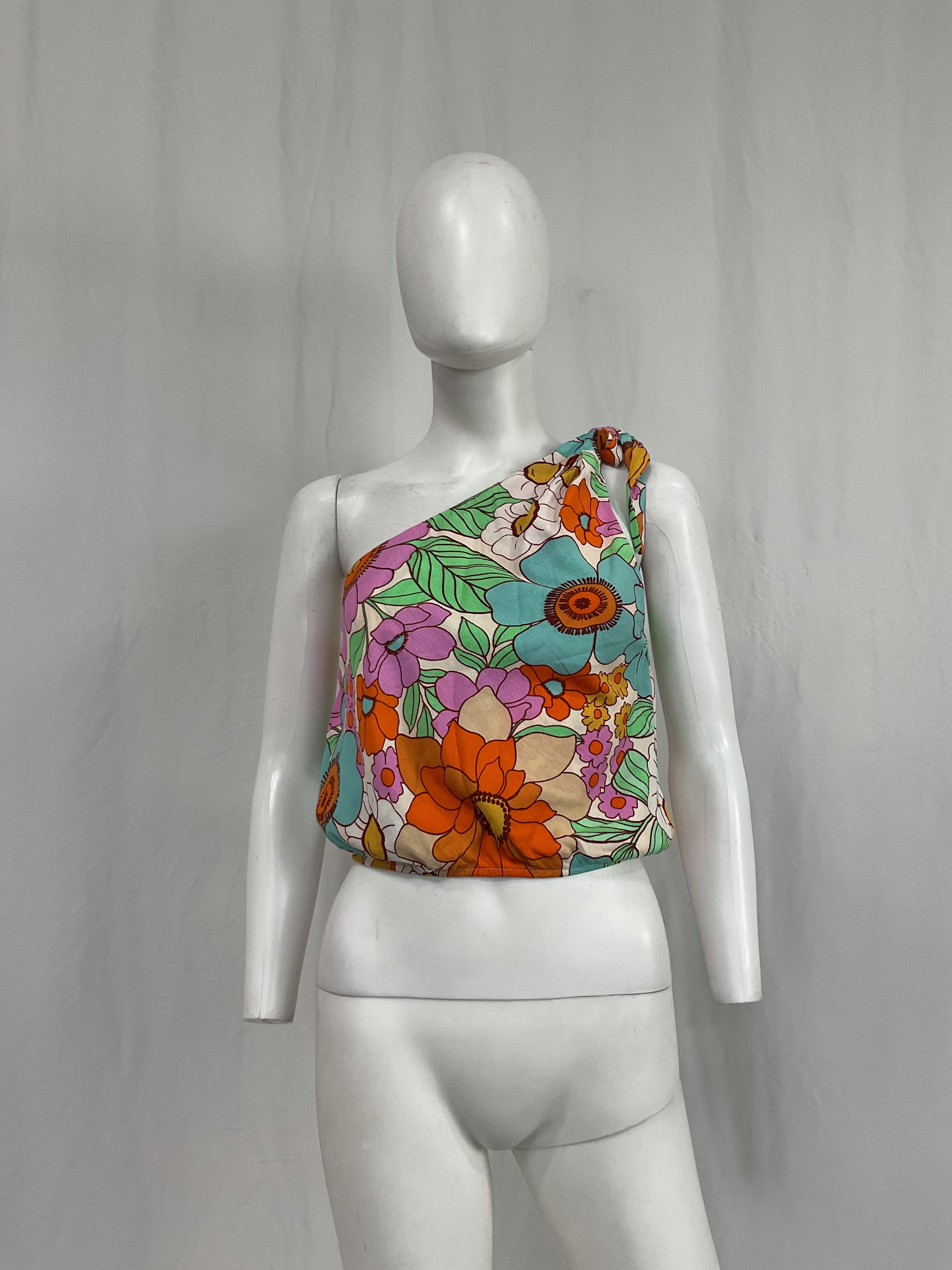 Heyday One Shoulder Top In Flower Market - Image 3