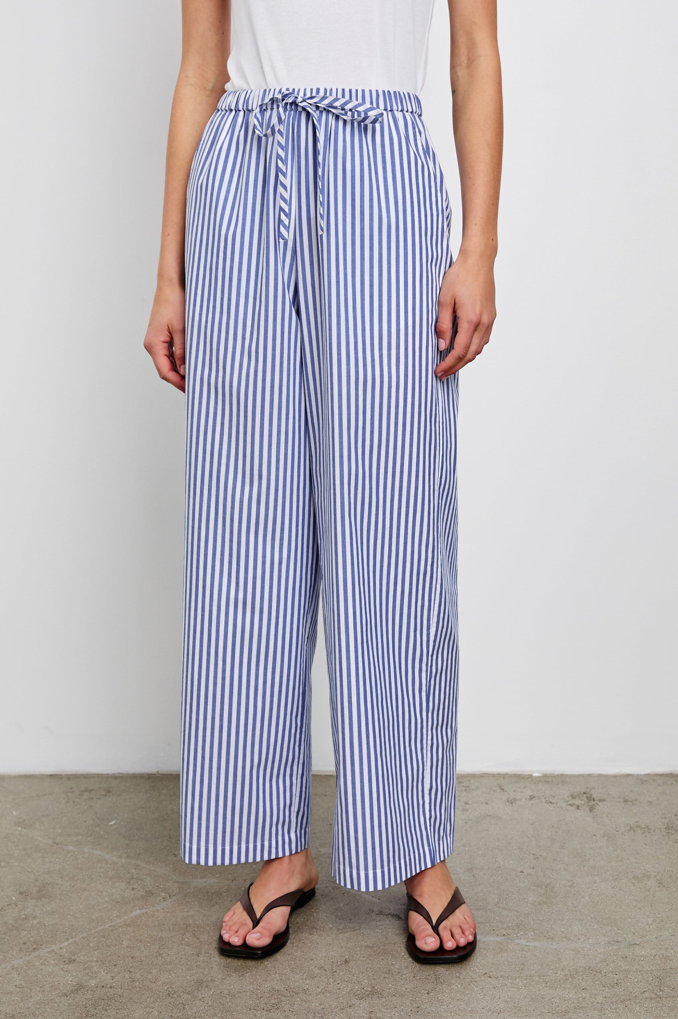 Emmie Pant - Mariner White Stripe - Image 1