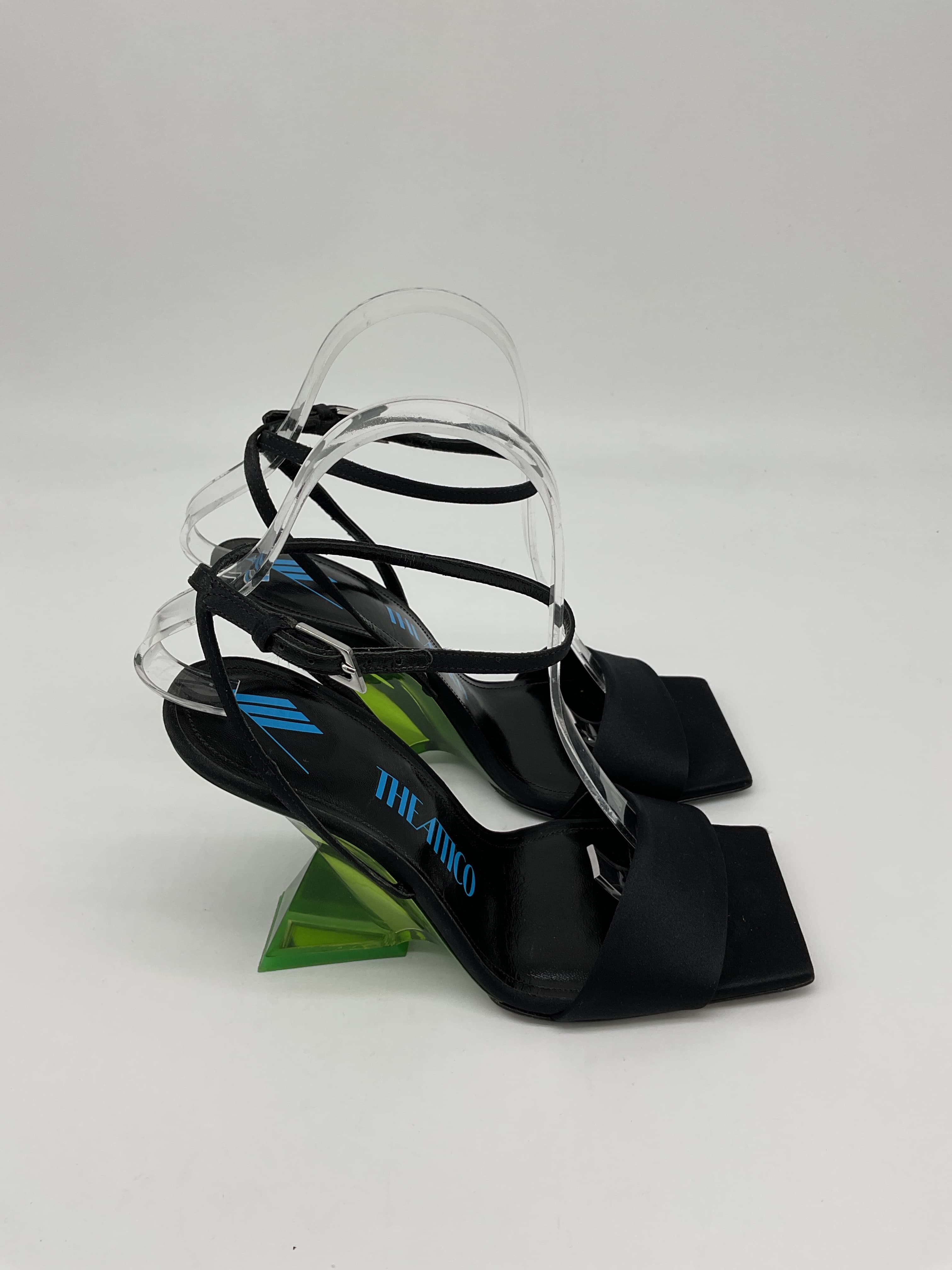 Cheope 105 Sandal In Black & Green - Image 2