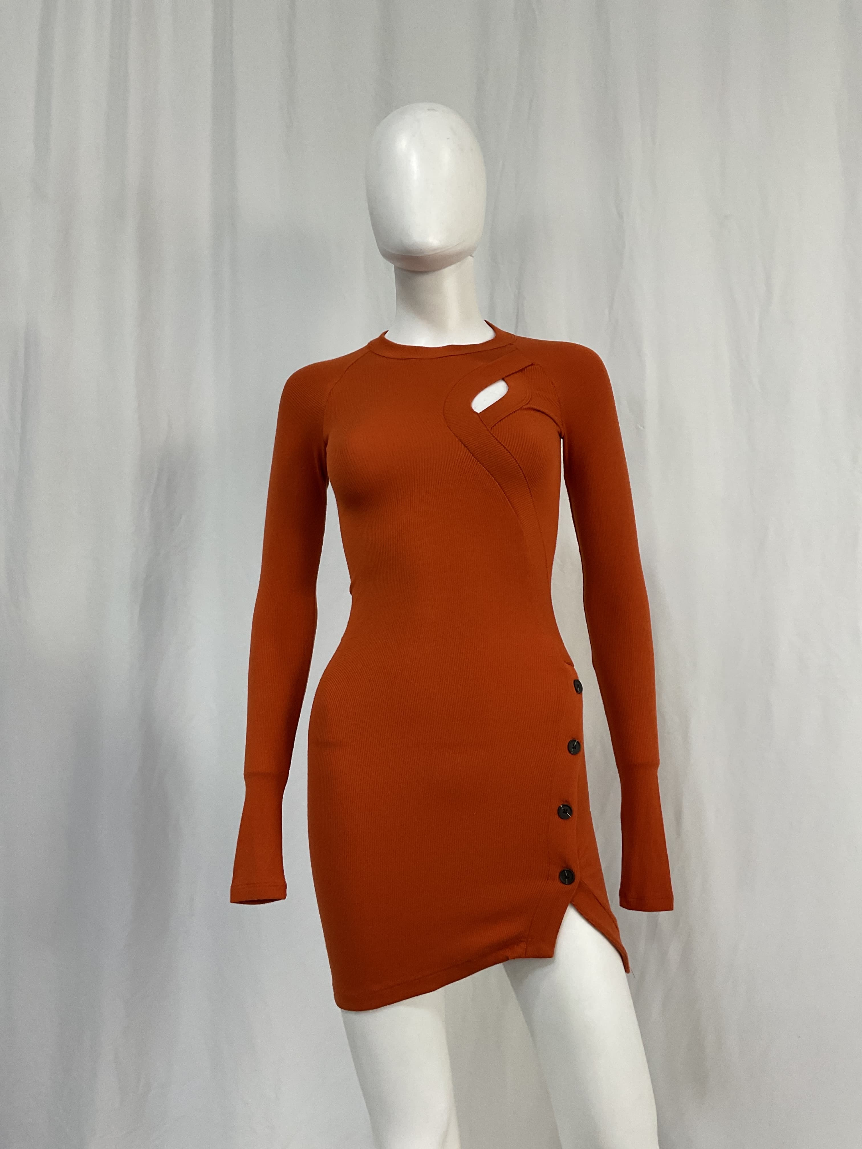 Pratt Mini Dress In Amber - Image 2