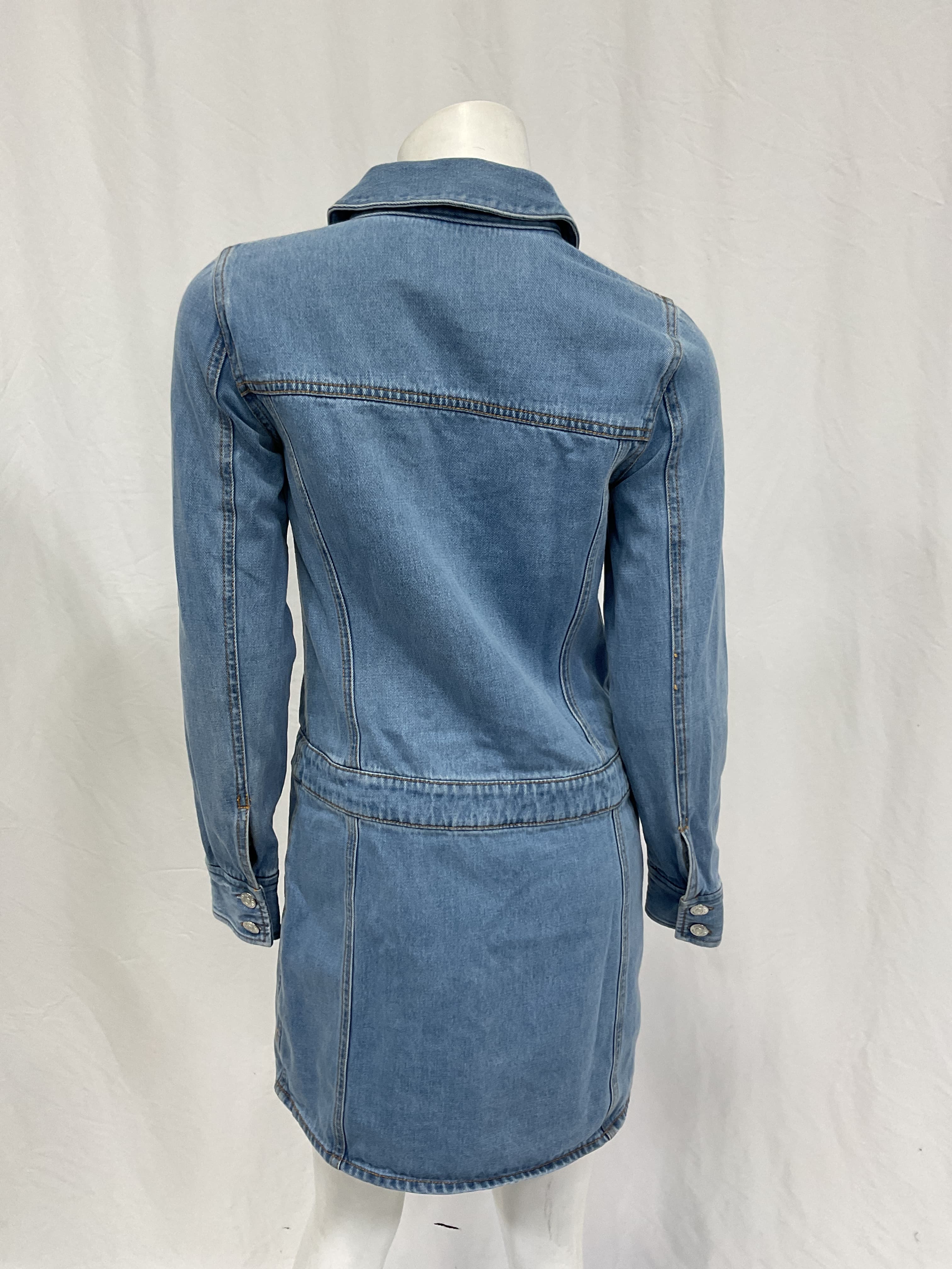 Cicely Drop-Waist Denim Dress - Image 2