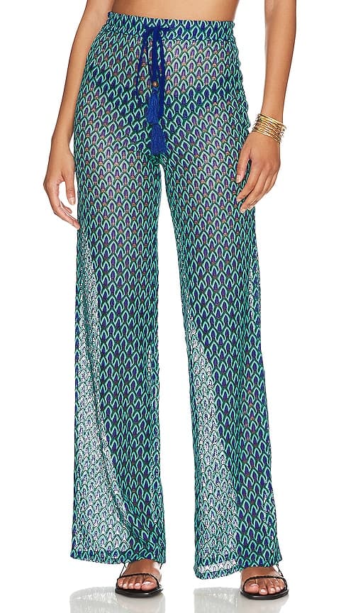 House Of Harlow 1960 X Revolve Saskia Pant In Blue Multi - Image 1