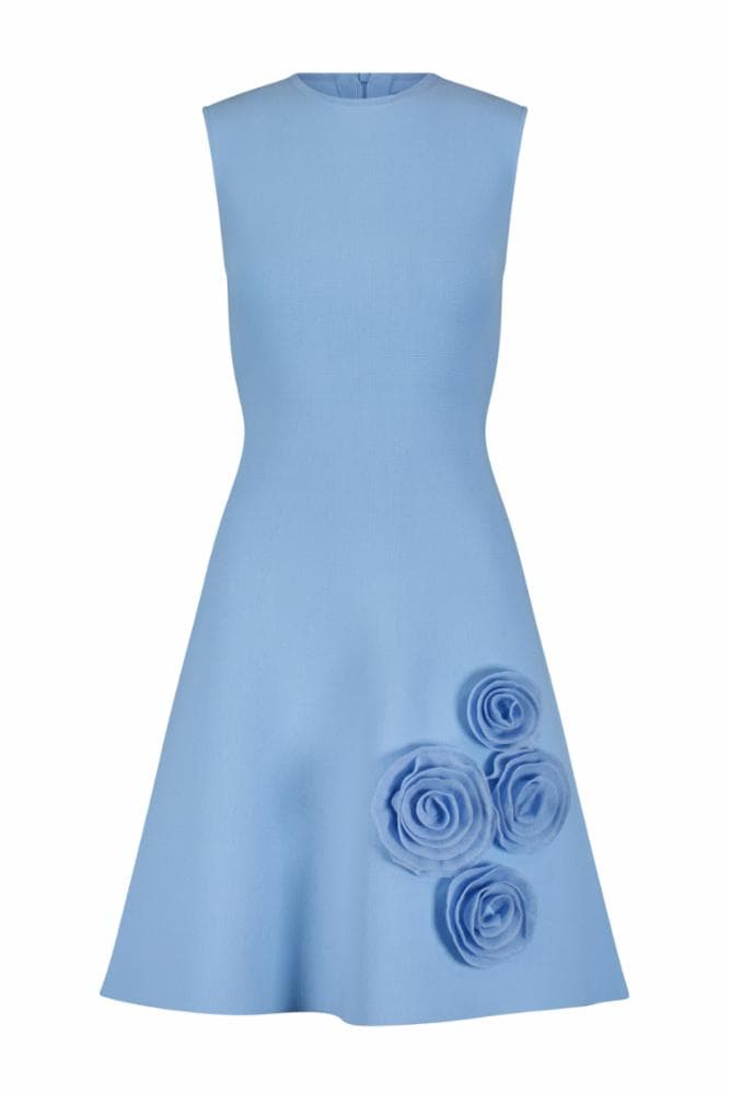 Rose Detail Knit Penelope Dress - Image 1