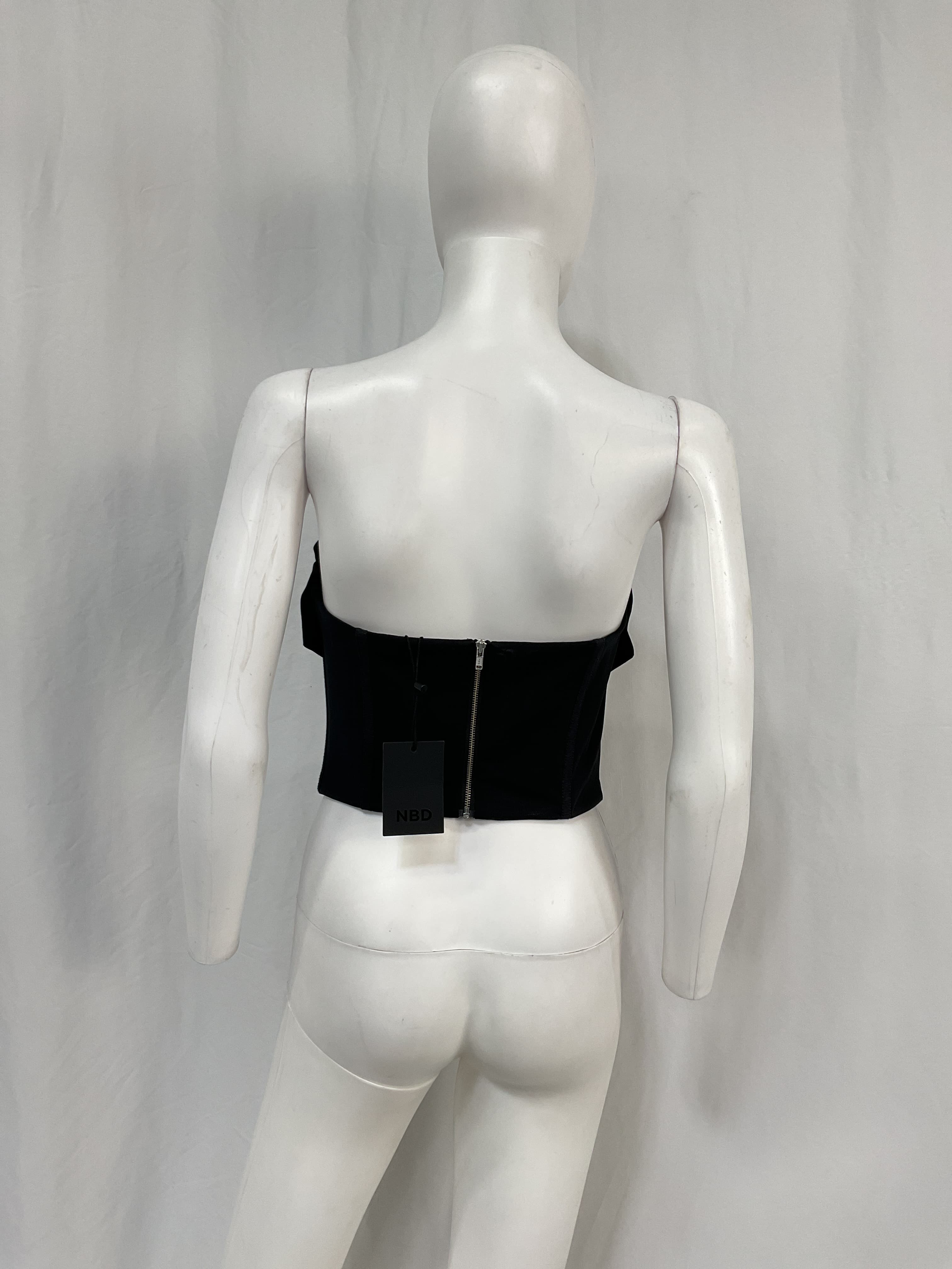 Hailee Bustier Top In Black - Image 2