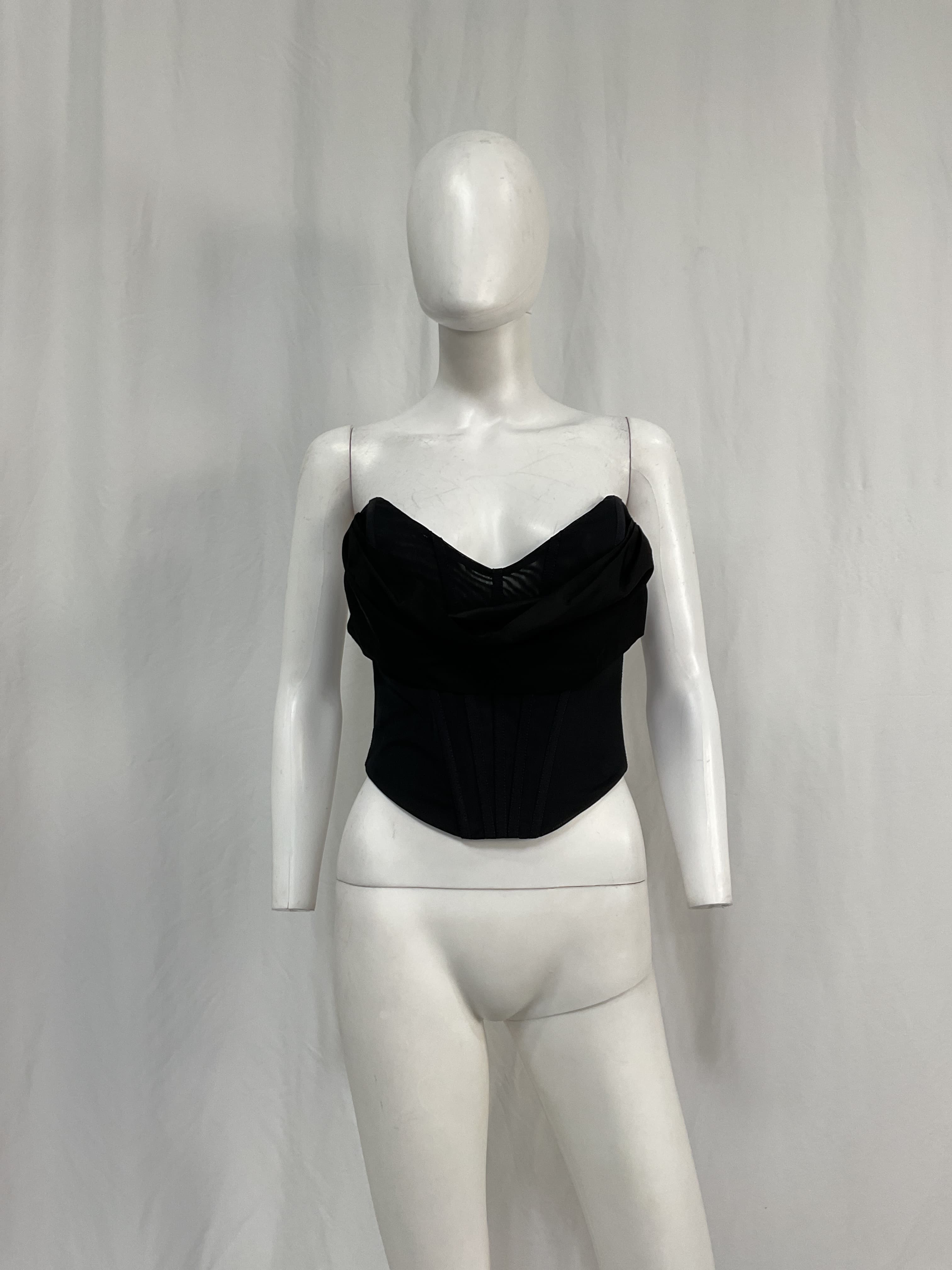 Hailee Bustier Top In Black - Image 3
