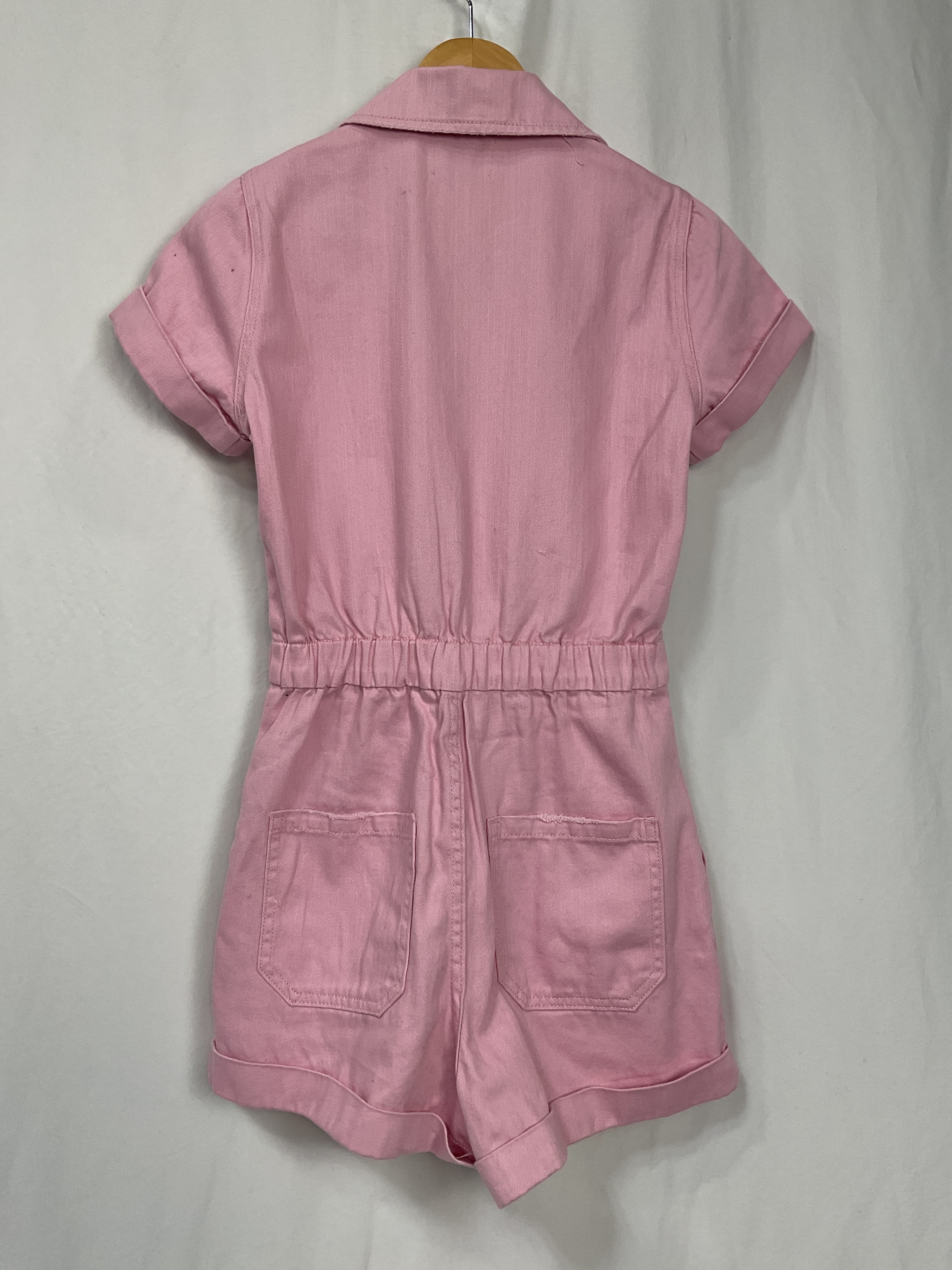 Cannon Romper In Pink Denim - Image 3