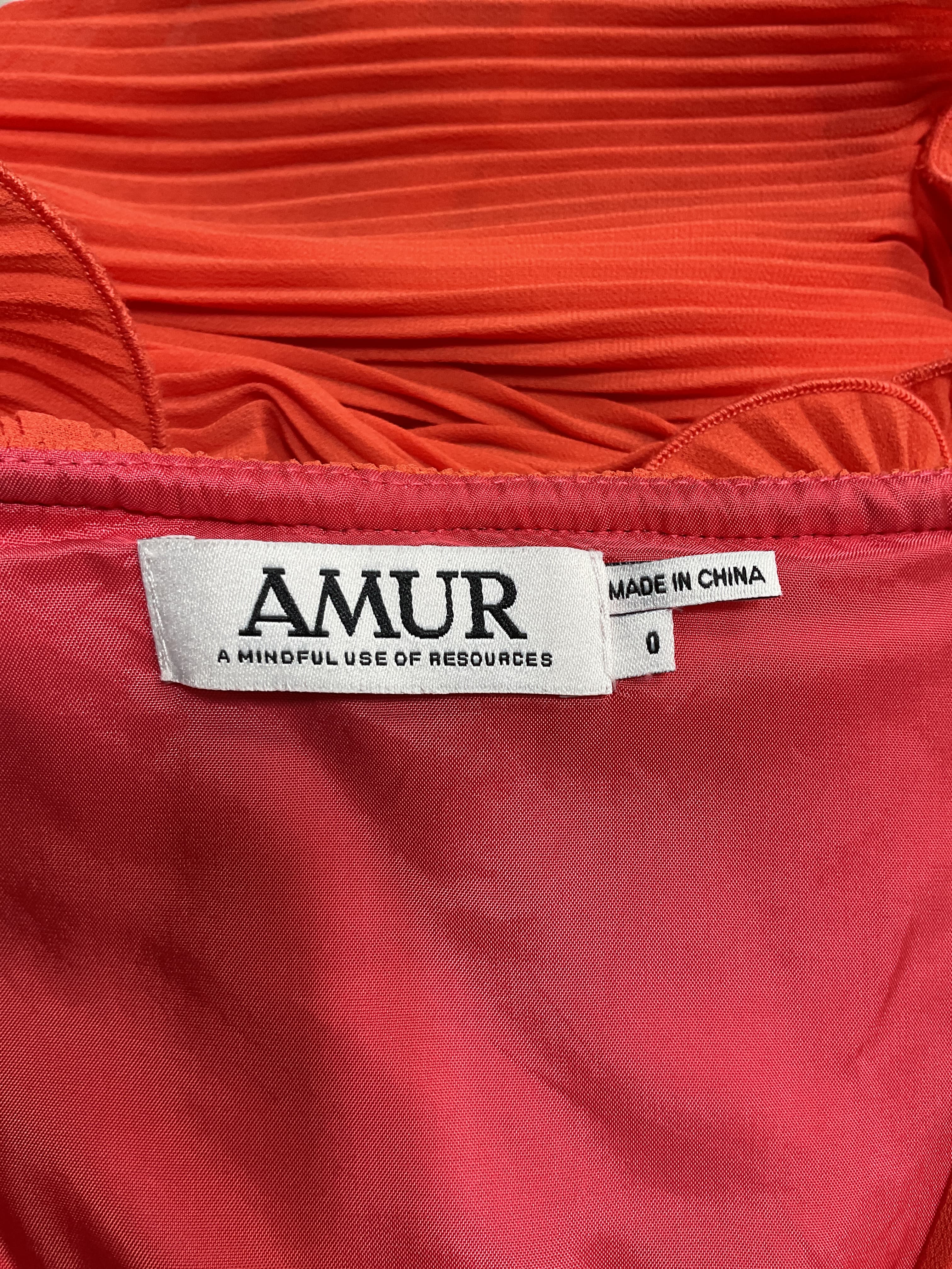 Ainsley Ruffle Top In Red Orange - Image 4