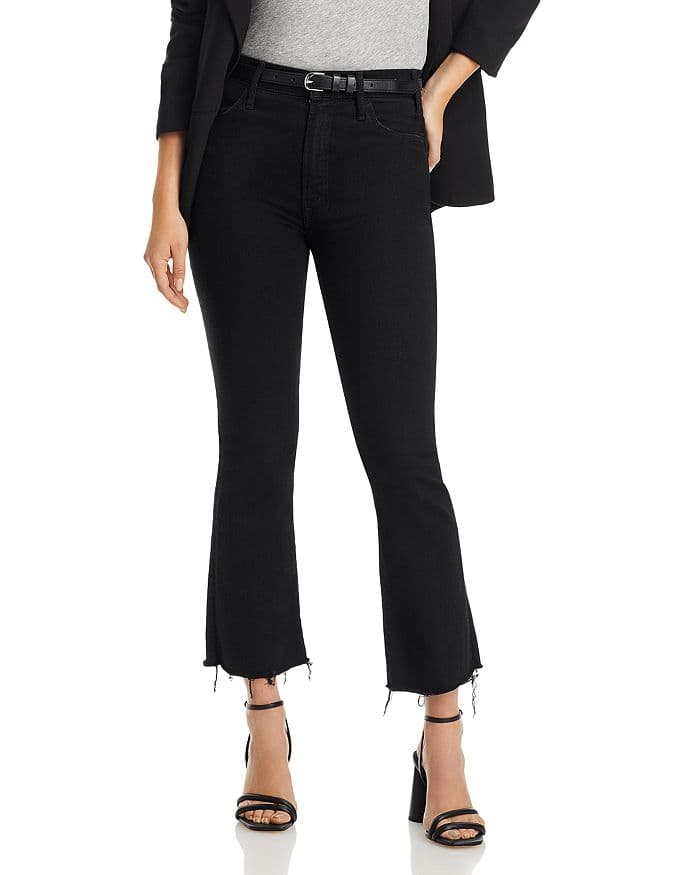 The Lil' Hustler Petites Ankle High Rise Cropped Bootcut Jeans - Image 1