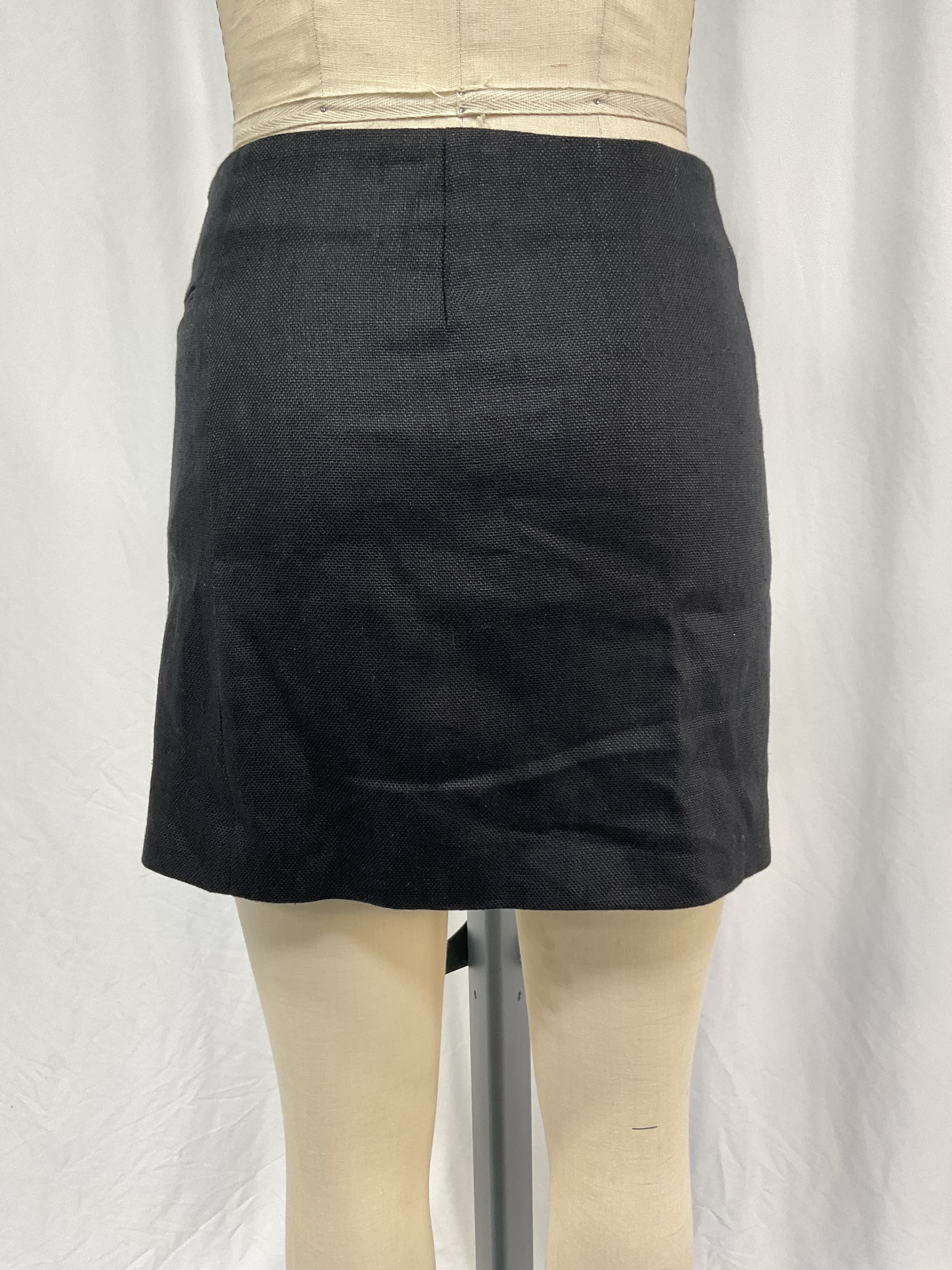 Natalia Wrap-Front Linen Miniskirt - Image 3
