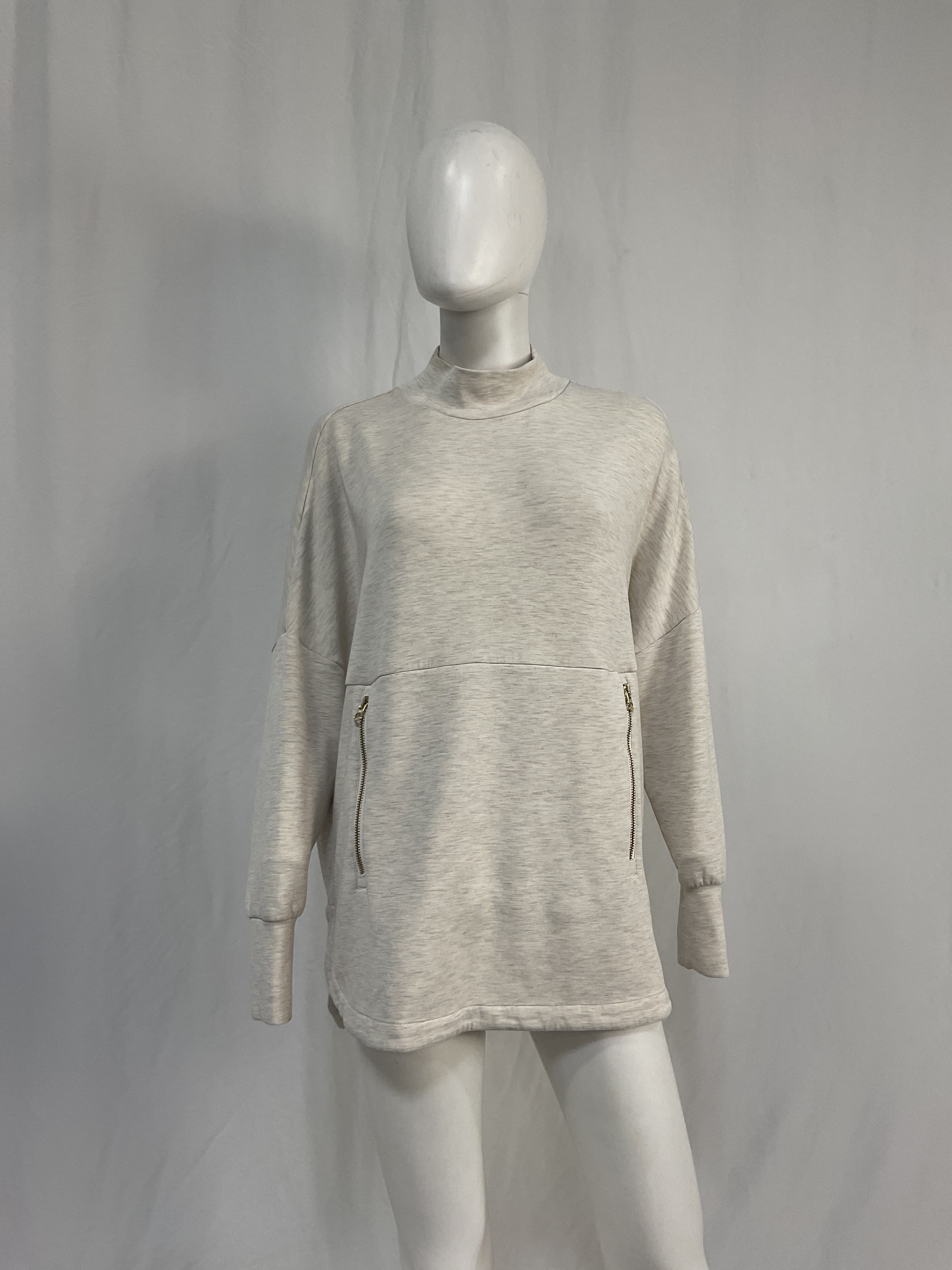 Bay Sweater In Ivory Marl - Image 2
