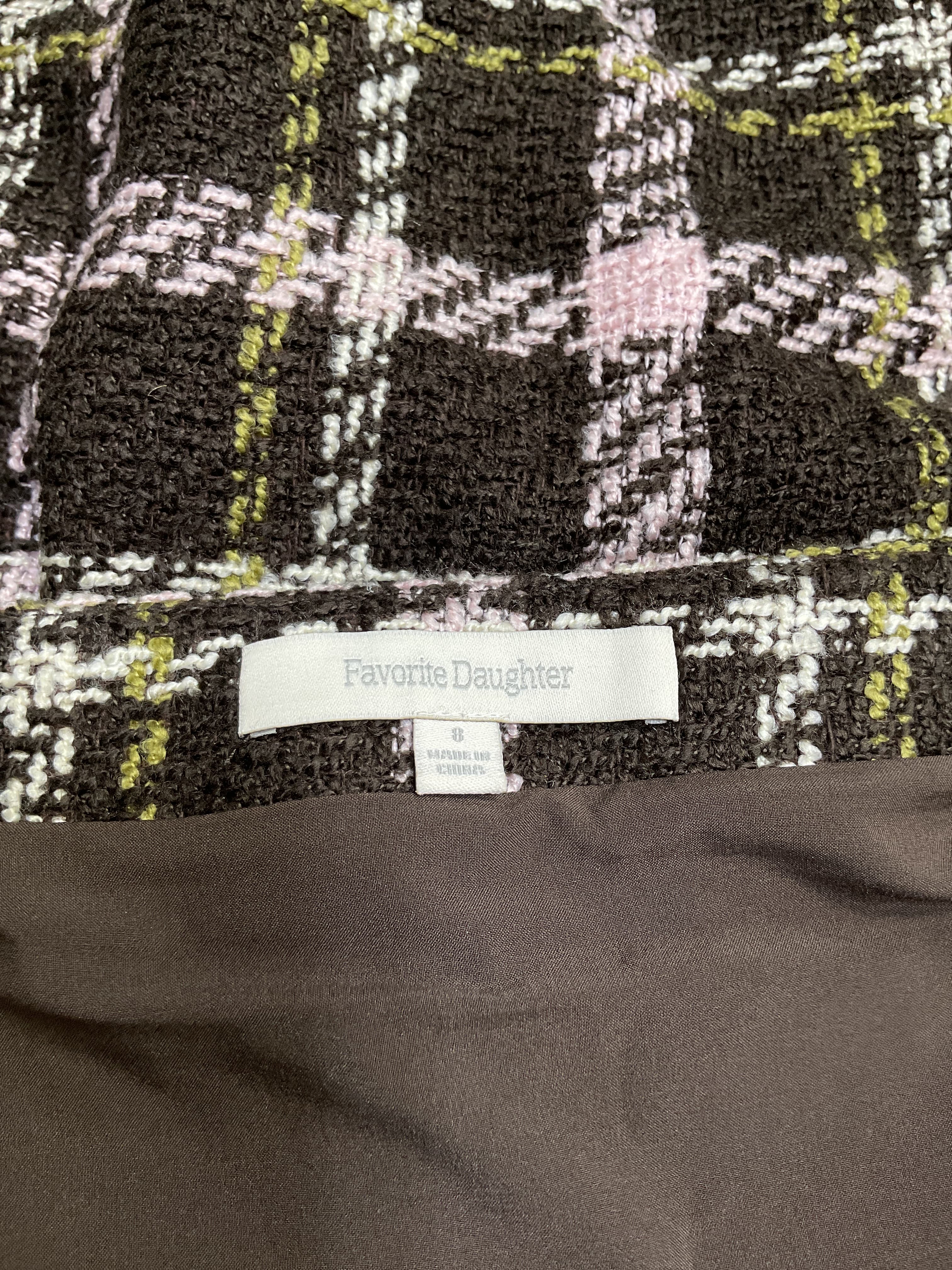 The First Wife Mini Skirt In Chocolate Plaid - Image 4
