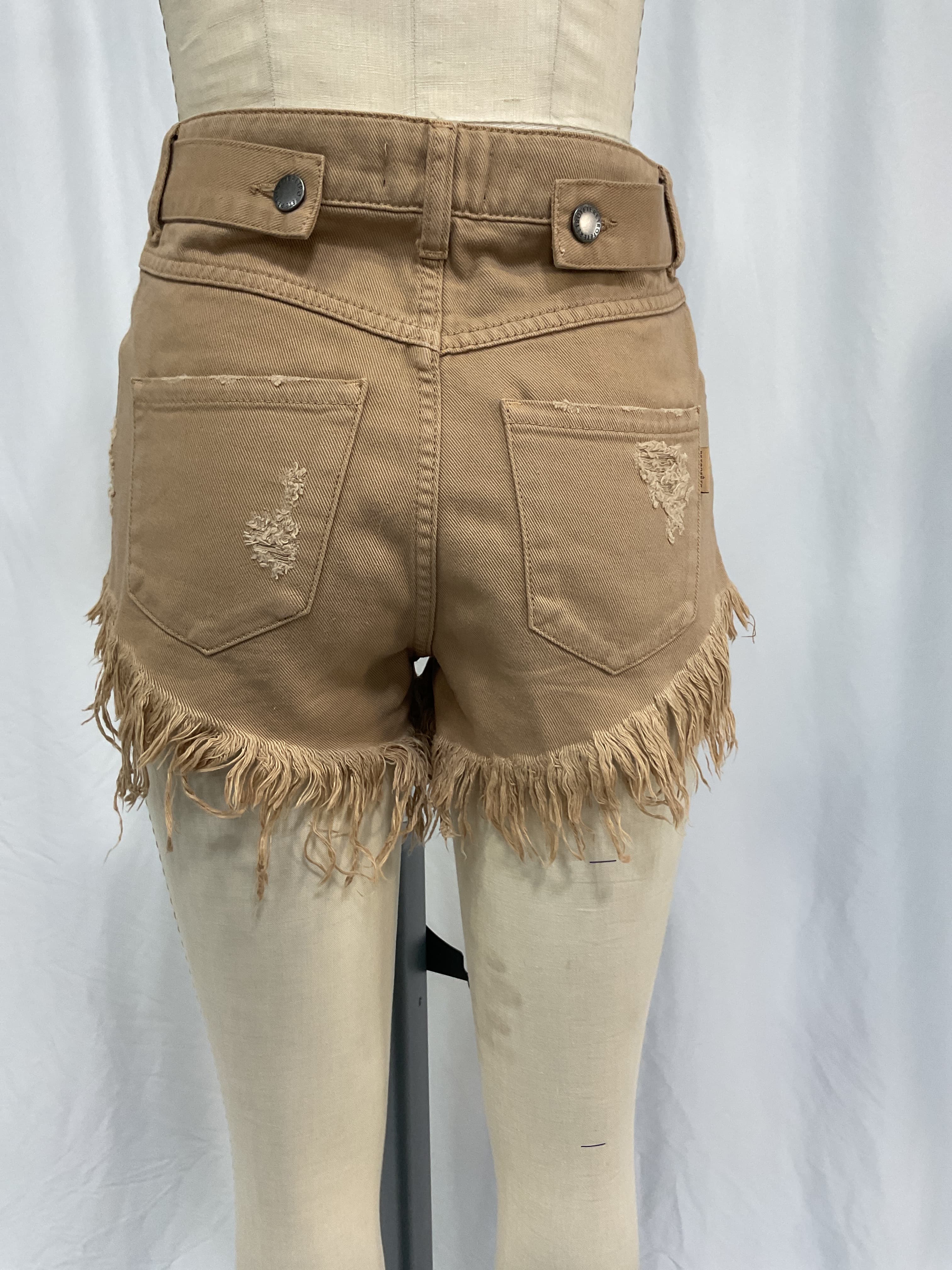 Retrofete X Revolve Tessa Shorts In Camel - Image 3